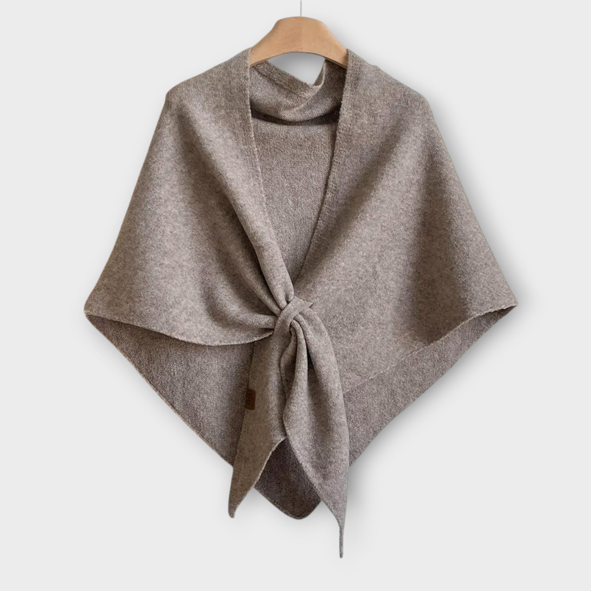 Cozy Tie-Front Shawl Wrap