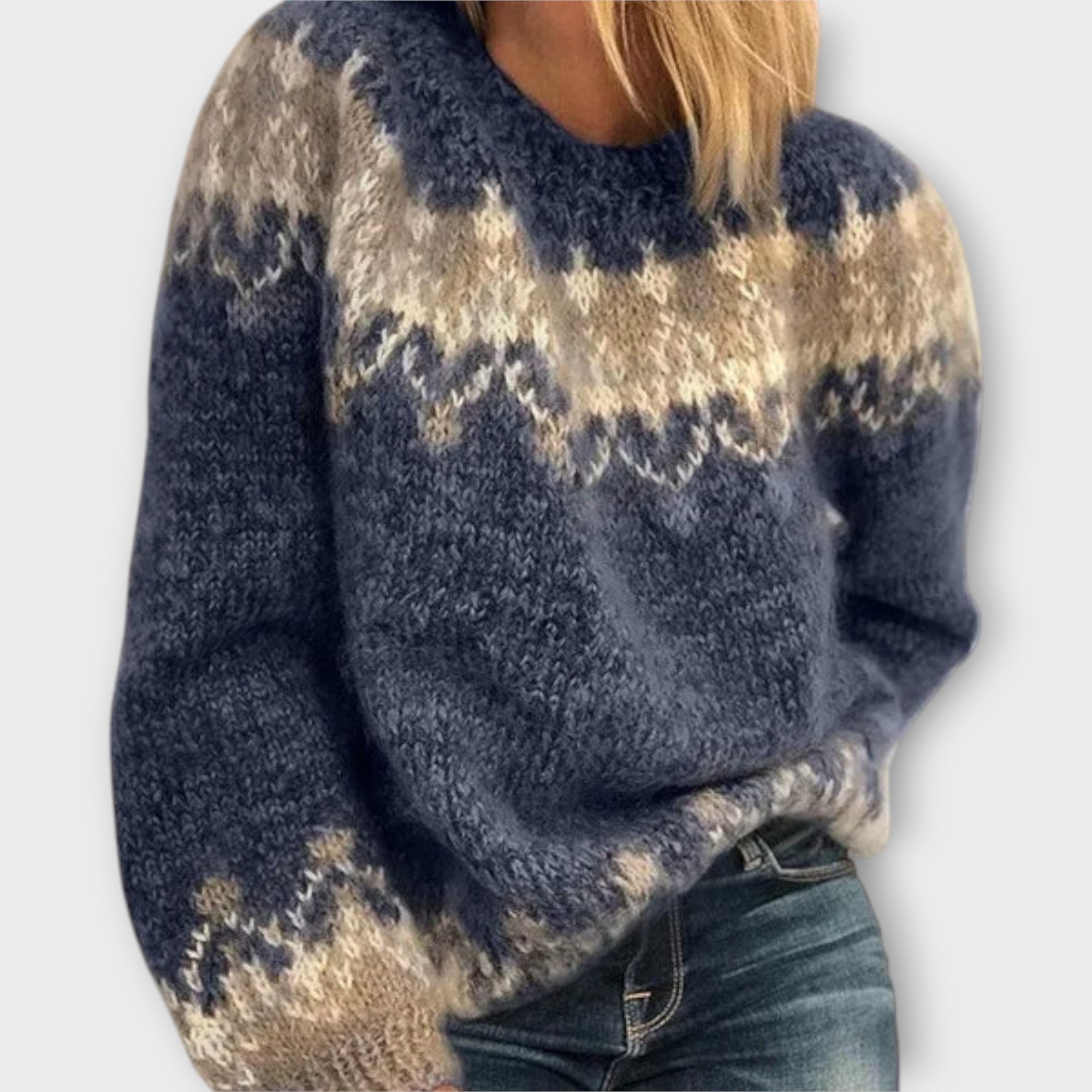 Knitted Sweater with Timeless Design