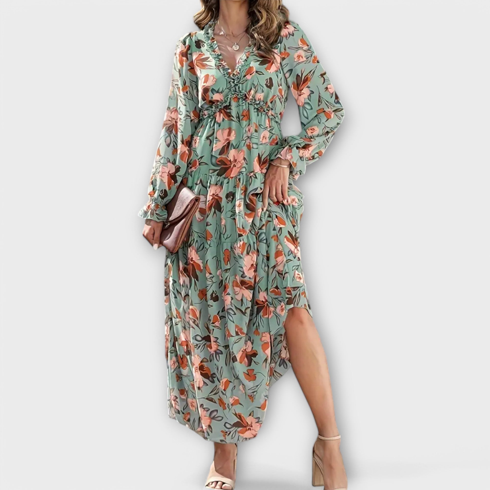 Maxi Dress with Flowers