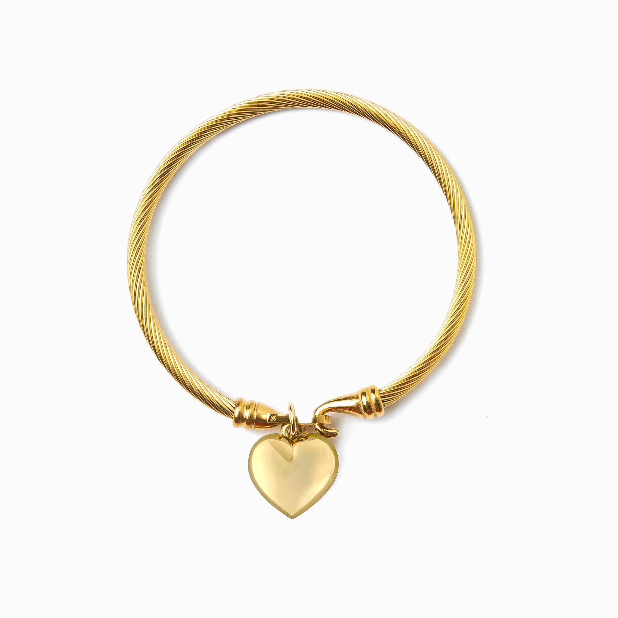 Gold Heart-Shaped Bracelet