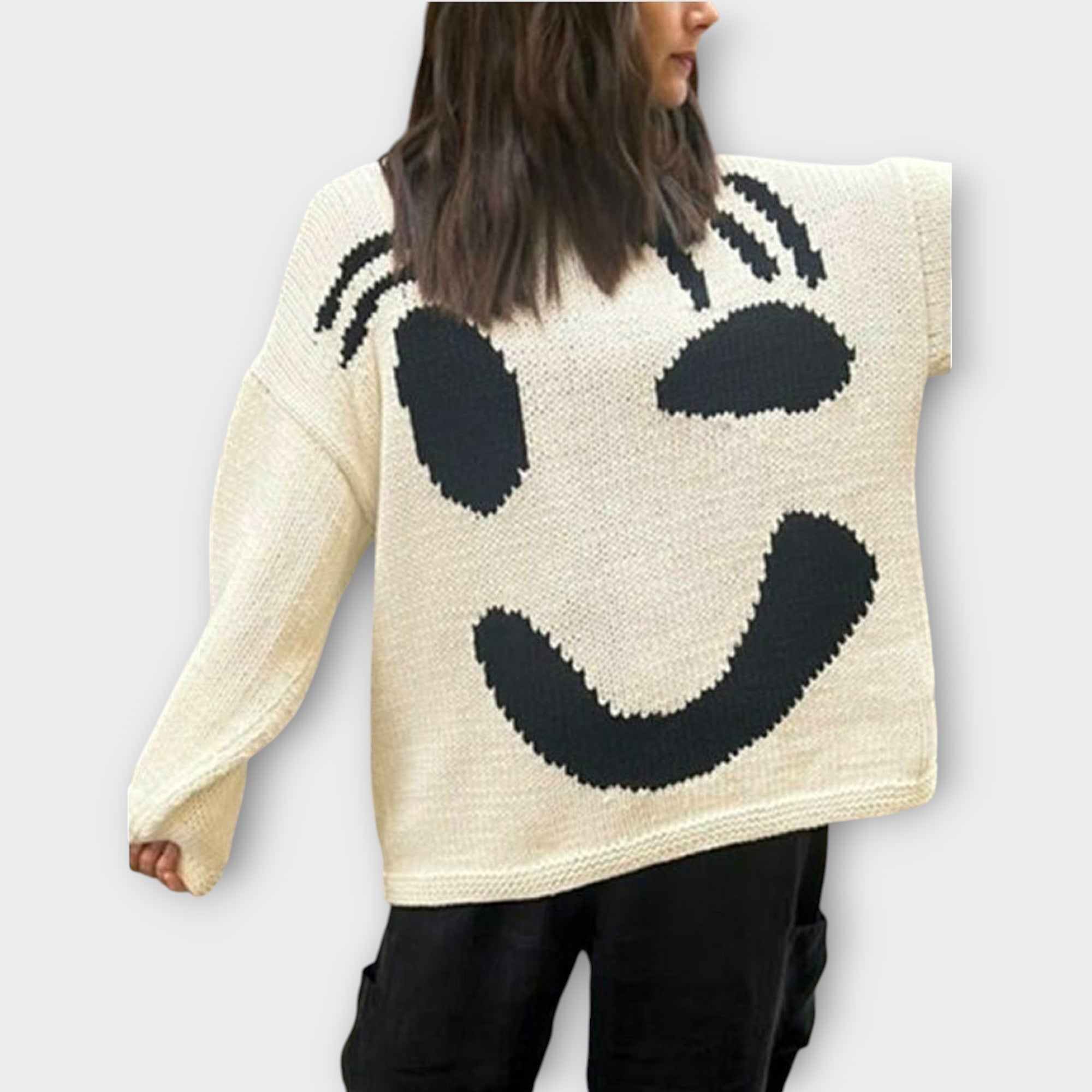 Handmade Abstract Art Knit Sweater