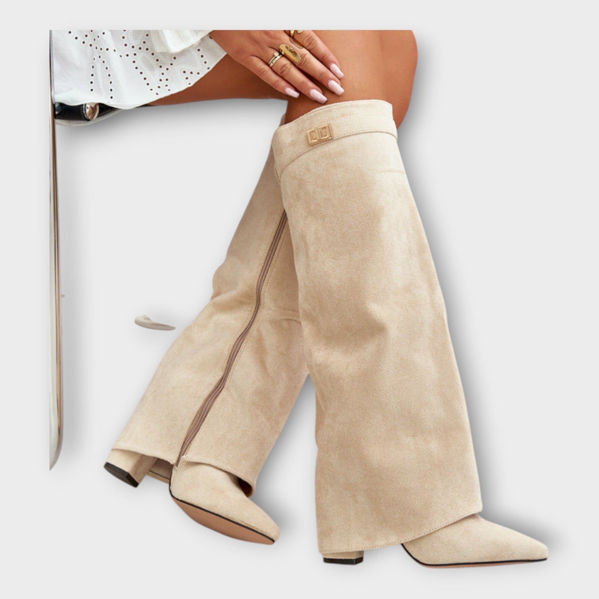 Tall boots with an elegant design