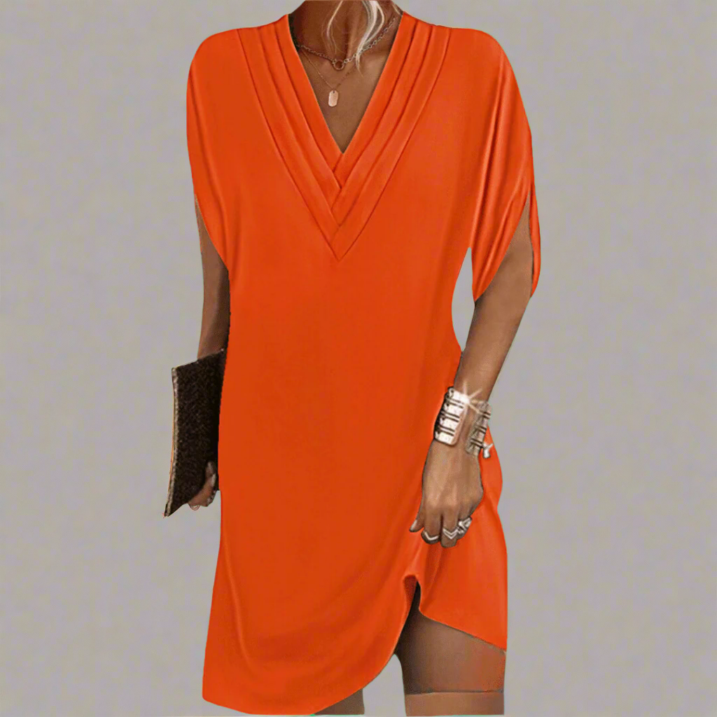 Elegant dress made from exquisite fabric