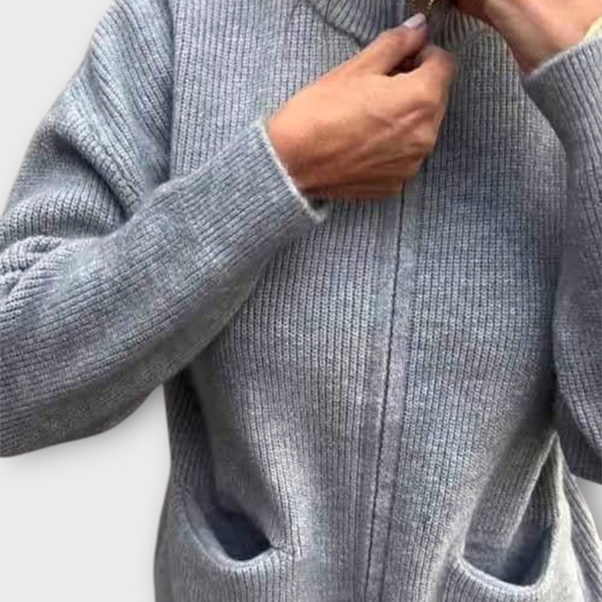 Cozy Ease Open-Front Knit Cardigan