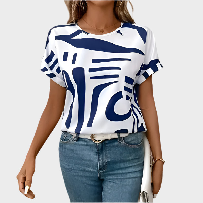 Daily T-shirt with Abstract Design