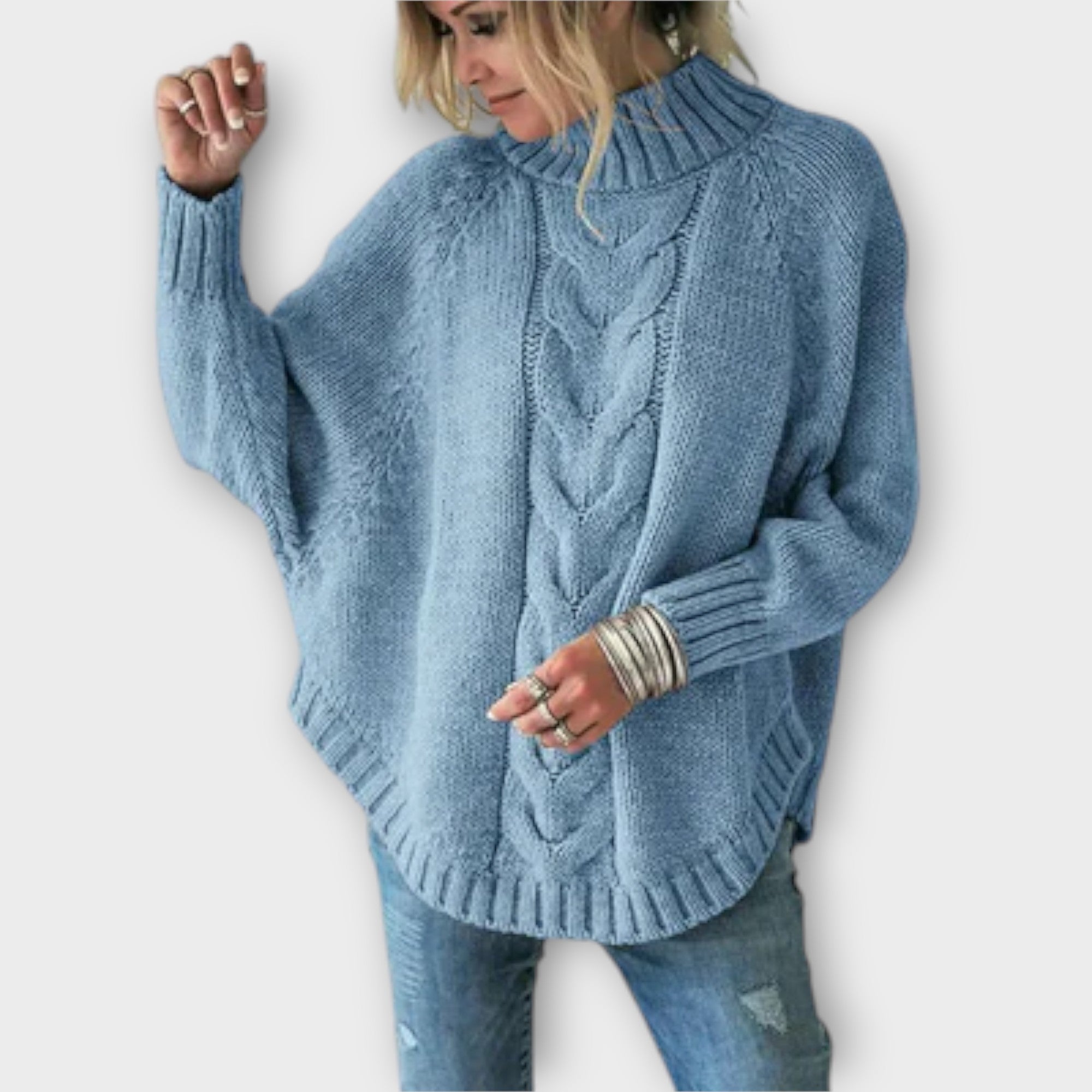 Elysian - Knitted Sweater with Braid Design