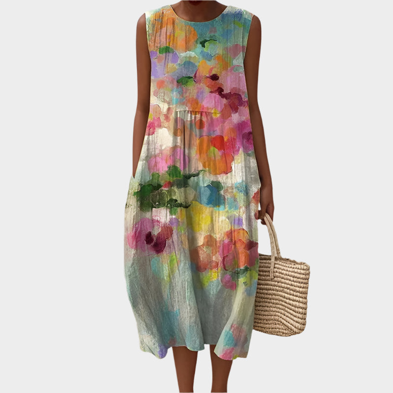 Airy Dress with Artistic Design