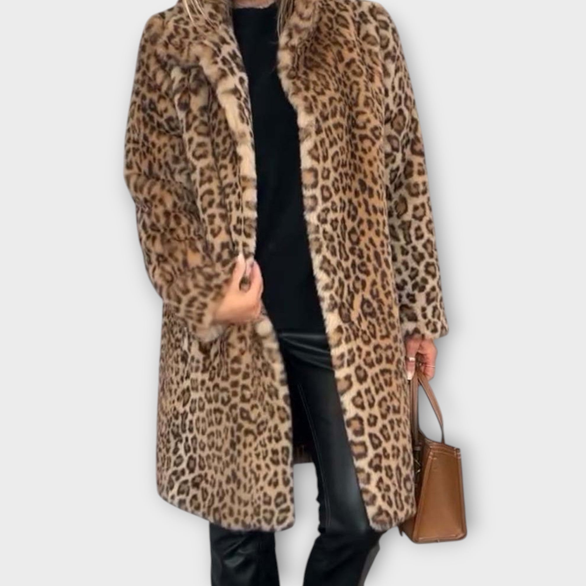 Luxe Faux Fur Leopard Coat