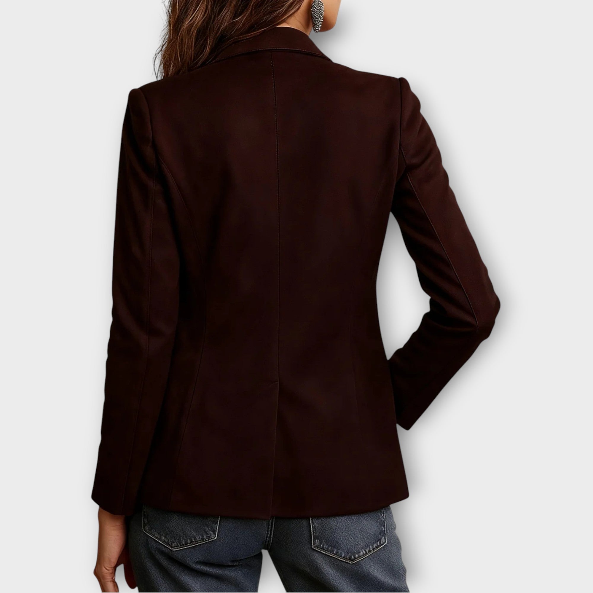 Vintage Brown Suede Blazer