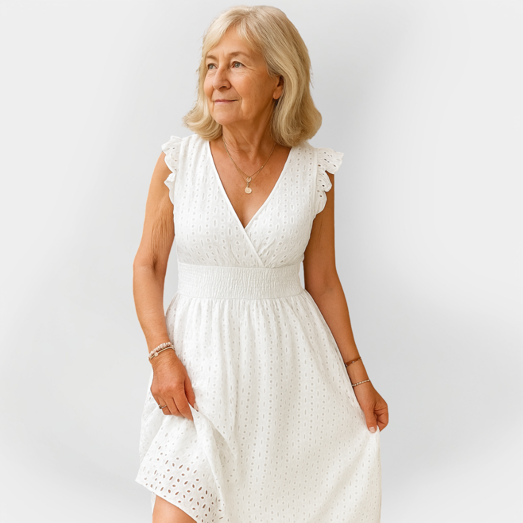 Impressive Dress with Puff Waist