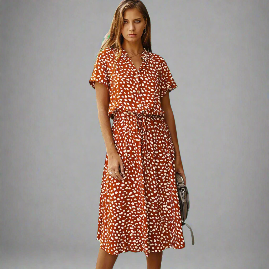 Summer Dress Made from Exquisite Fabric