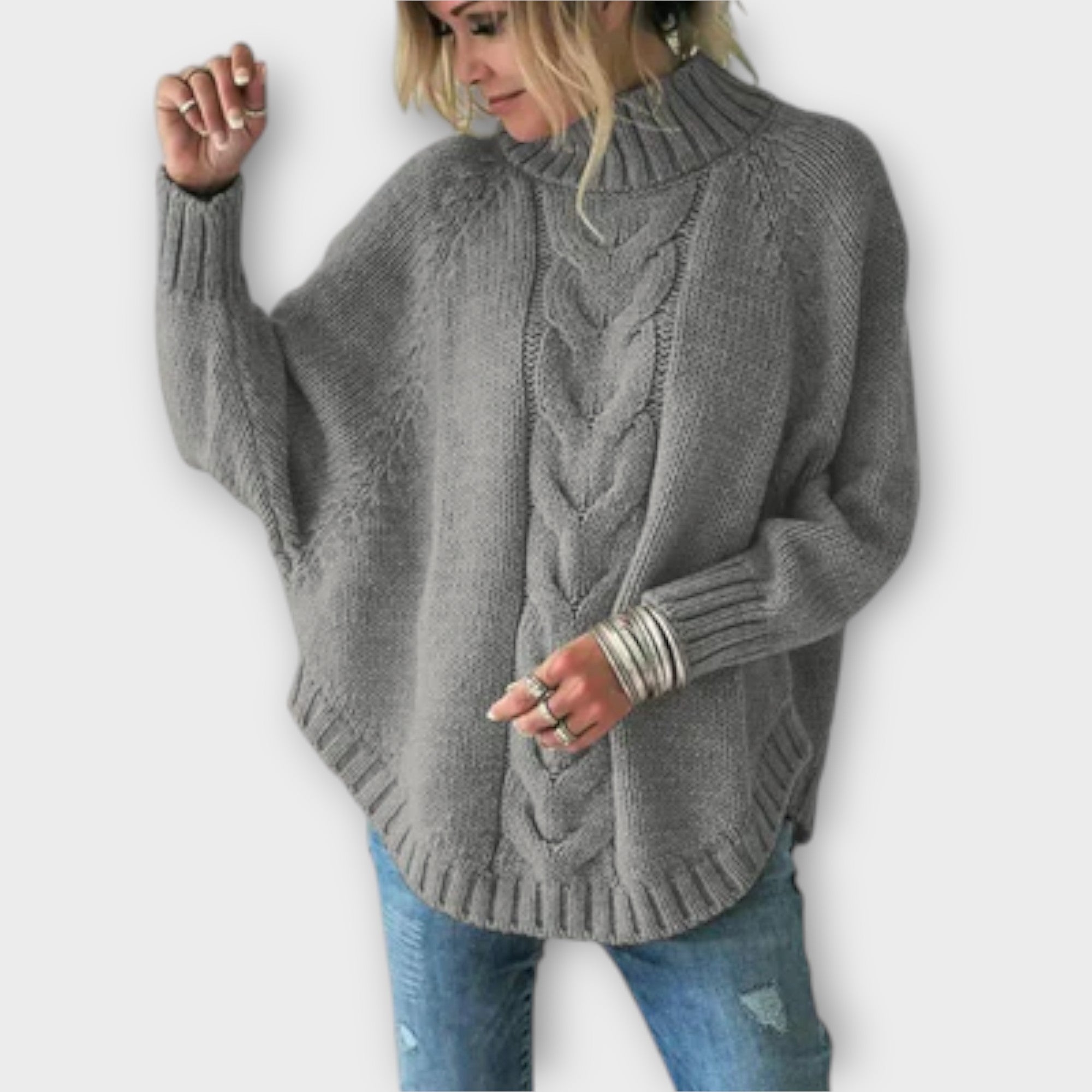 Elysian - Knitted Sweater with Braid Design