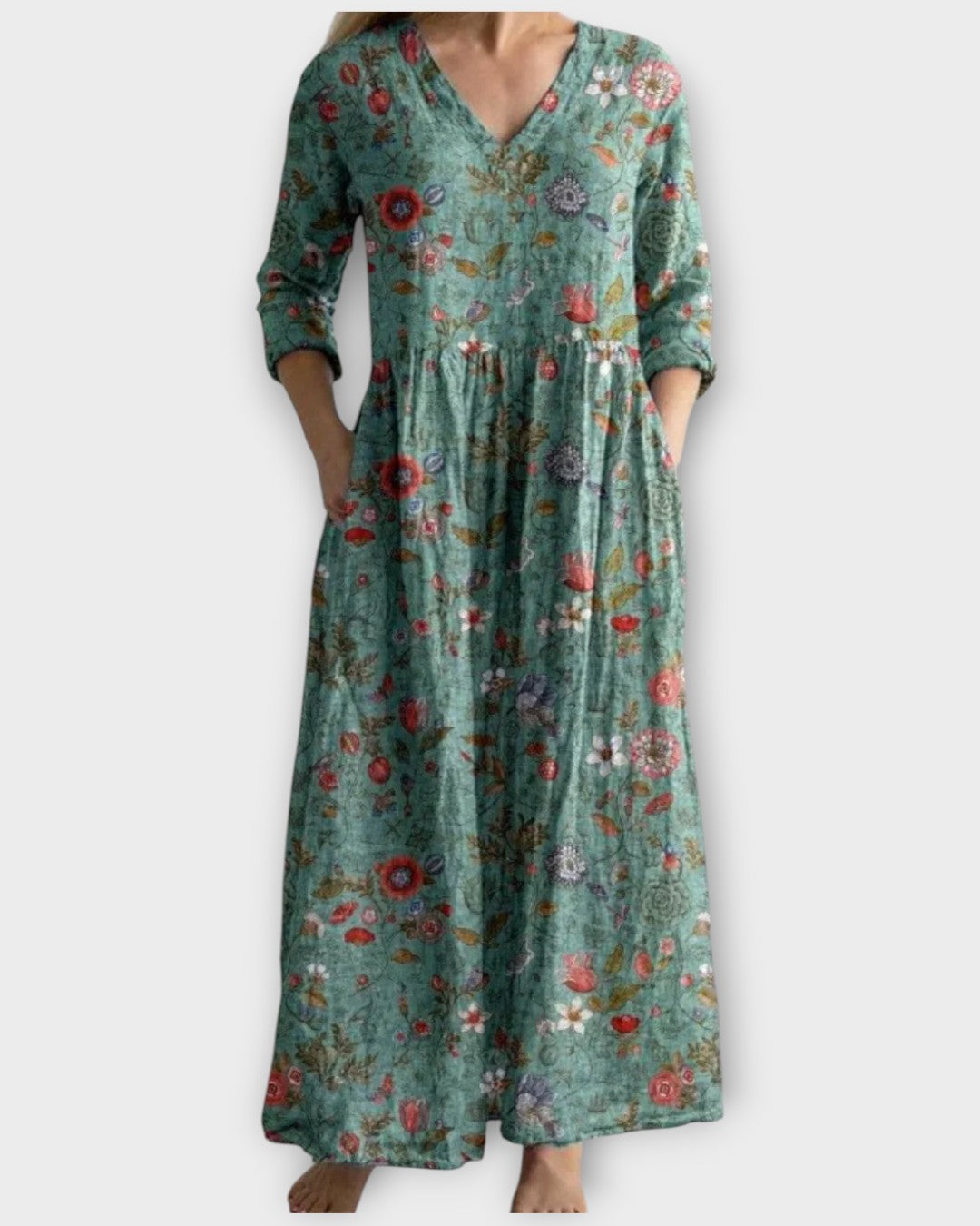 Vintage Floral Maxi Dress