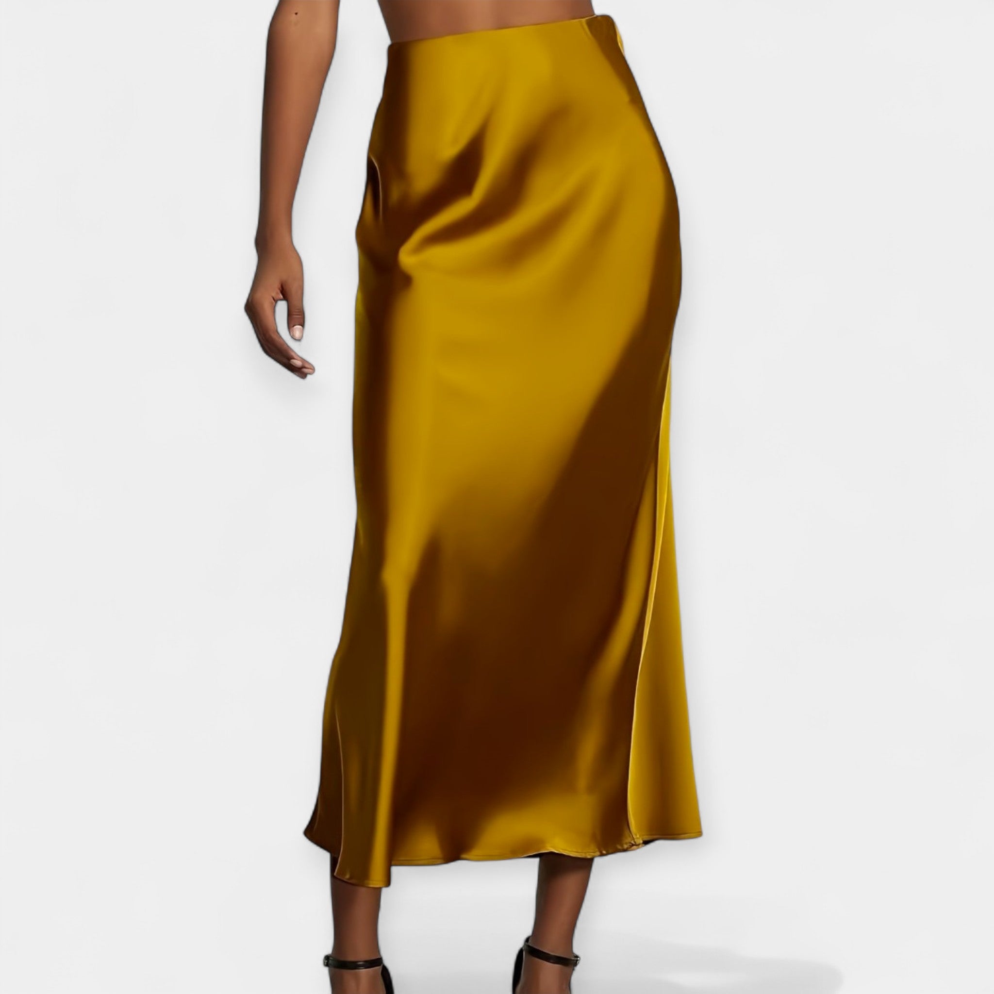 High Waist Midi Skirt