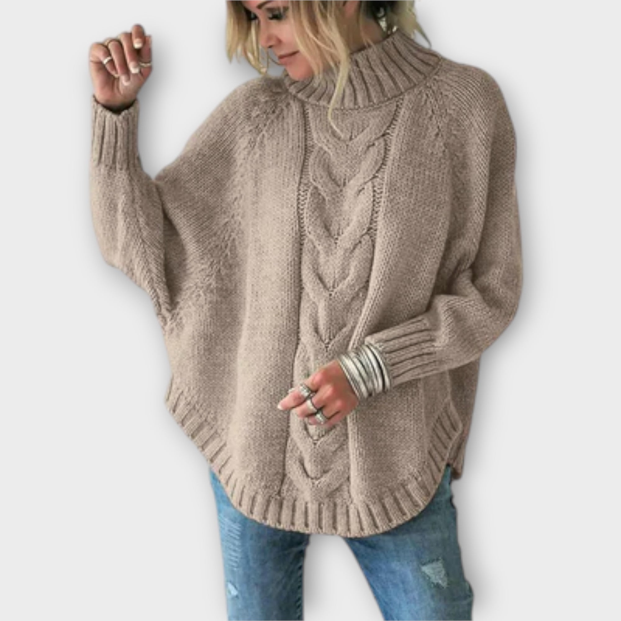Elysian - Knitted Sweater with Braid Design
