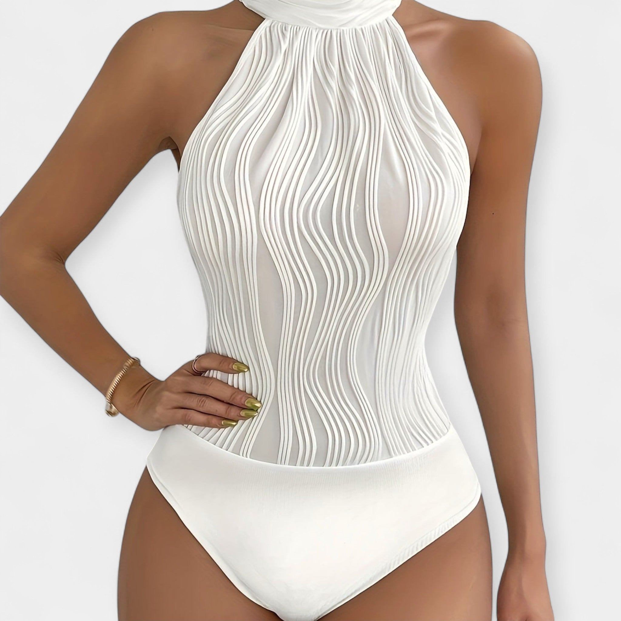 Full Body Swimsuit with Adjustable Ruching