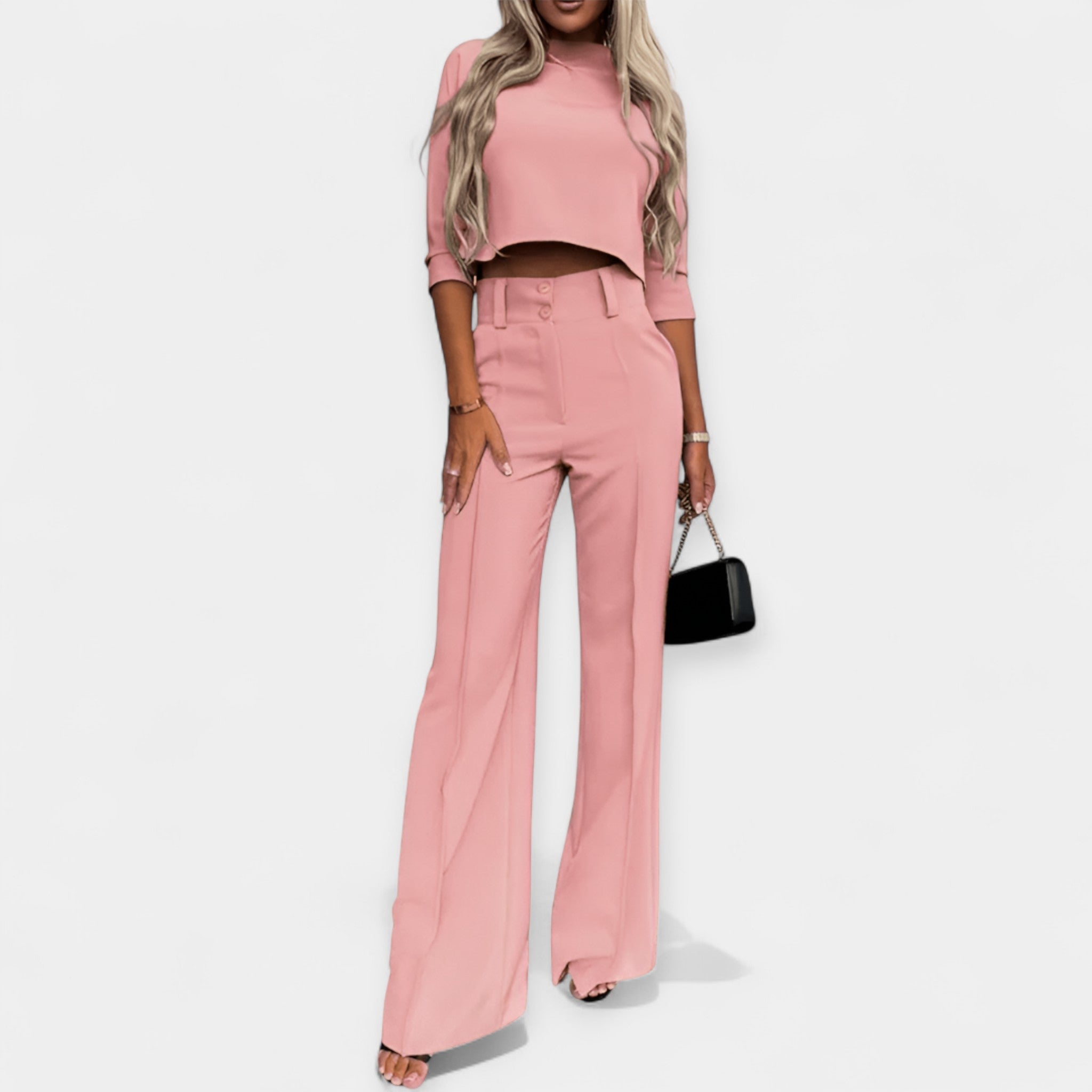 Crop top and pants set