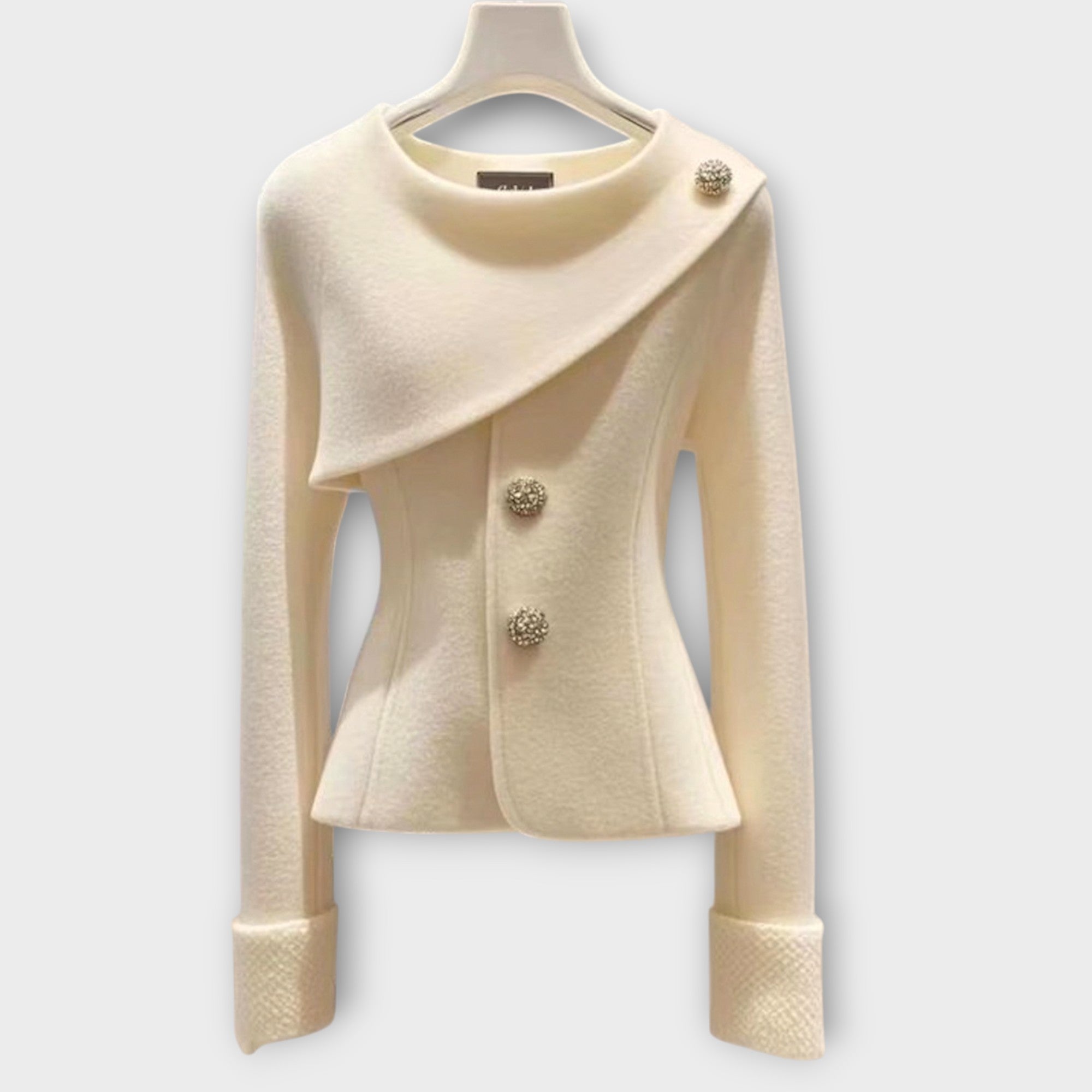 Asymmetric Buttoned Blazer