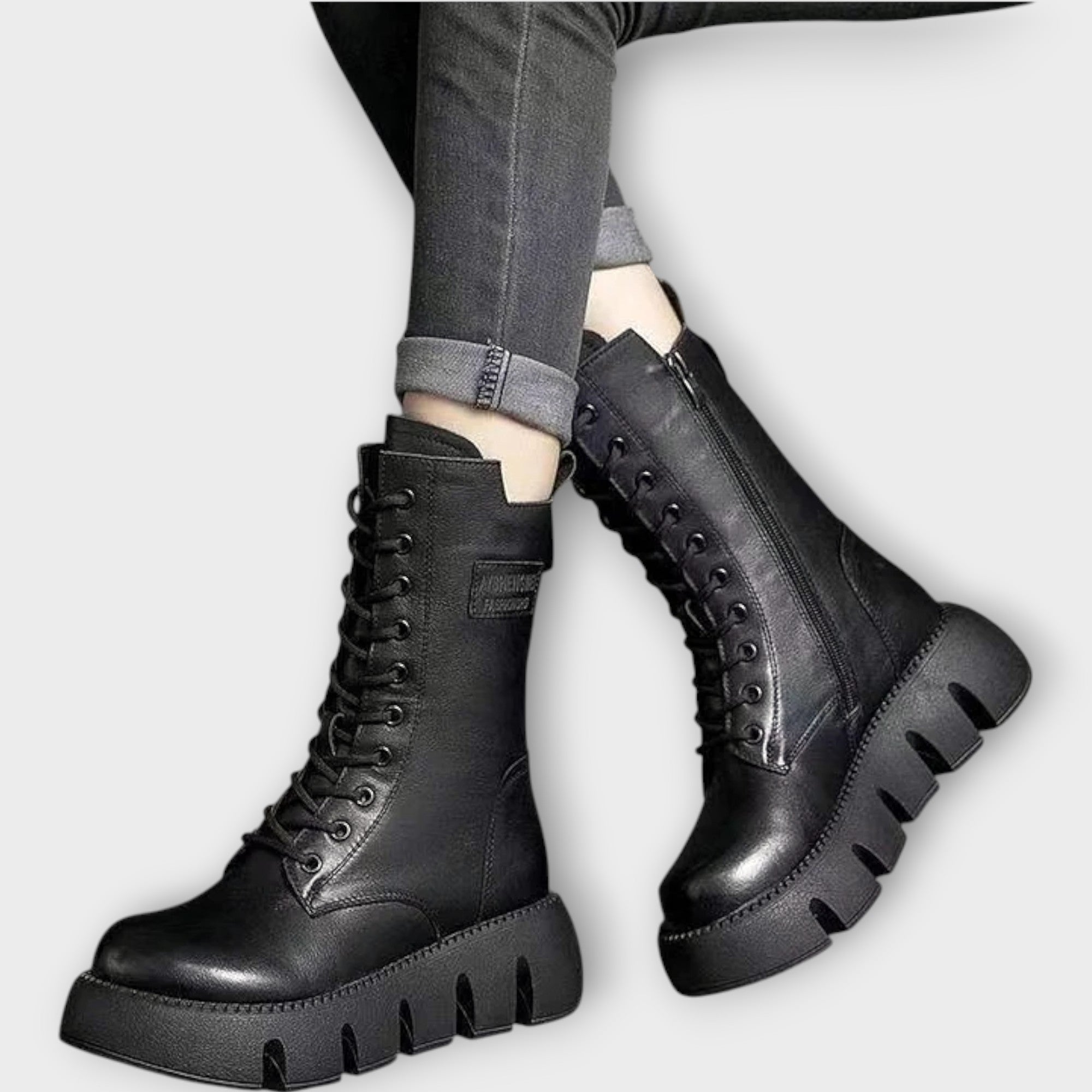 Bold Edge Chunky Combat Boots