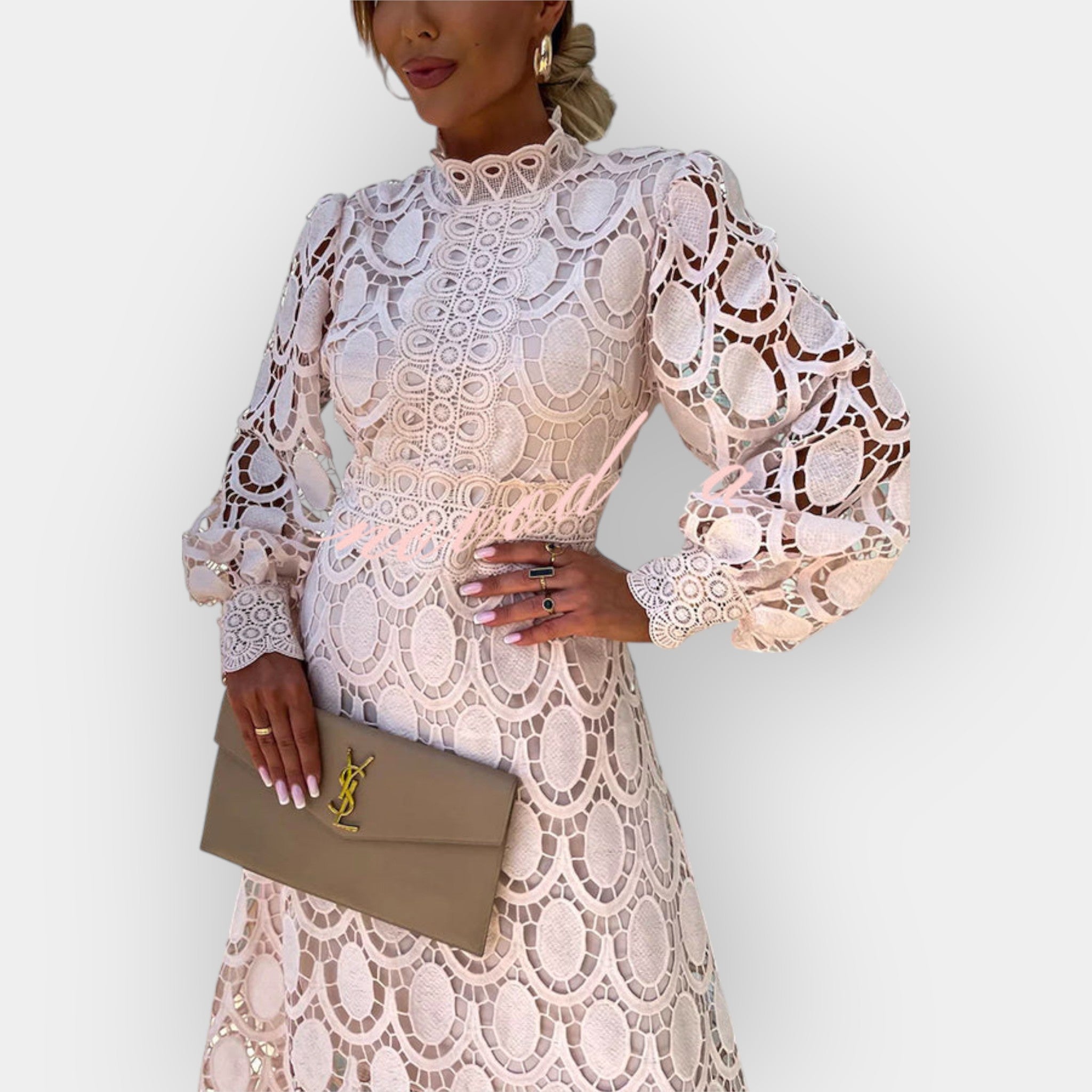 Romantic Dress with Lace Details