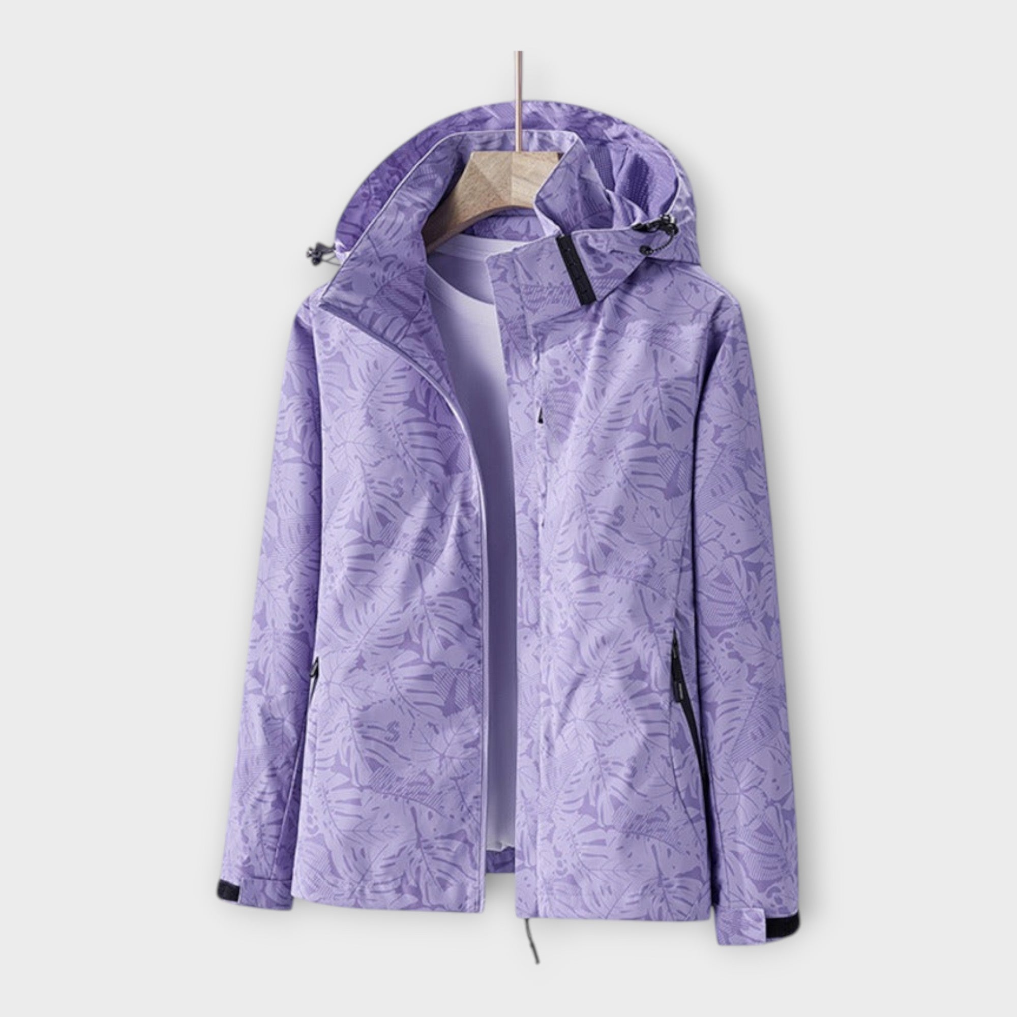 Modern waterproof jacket with hood