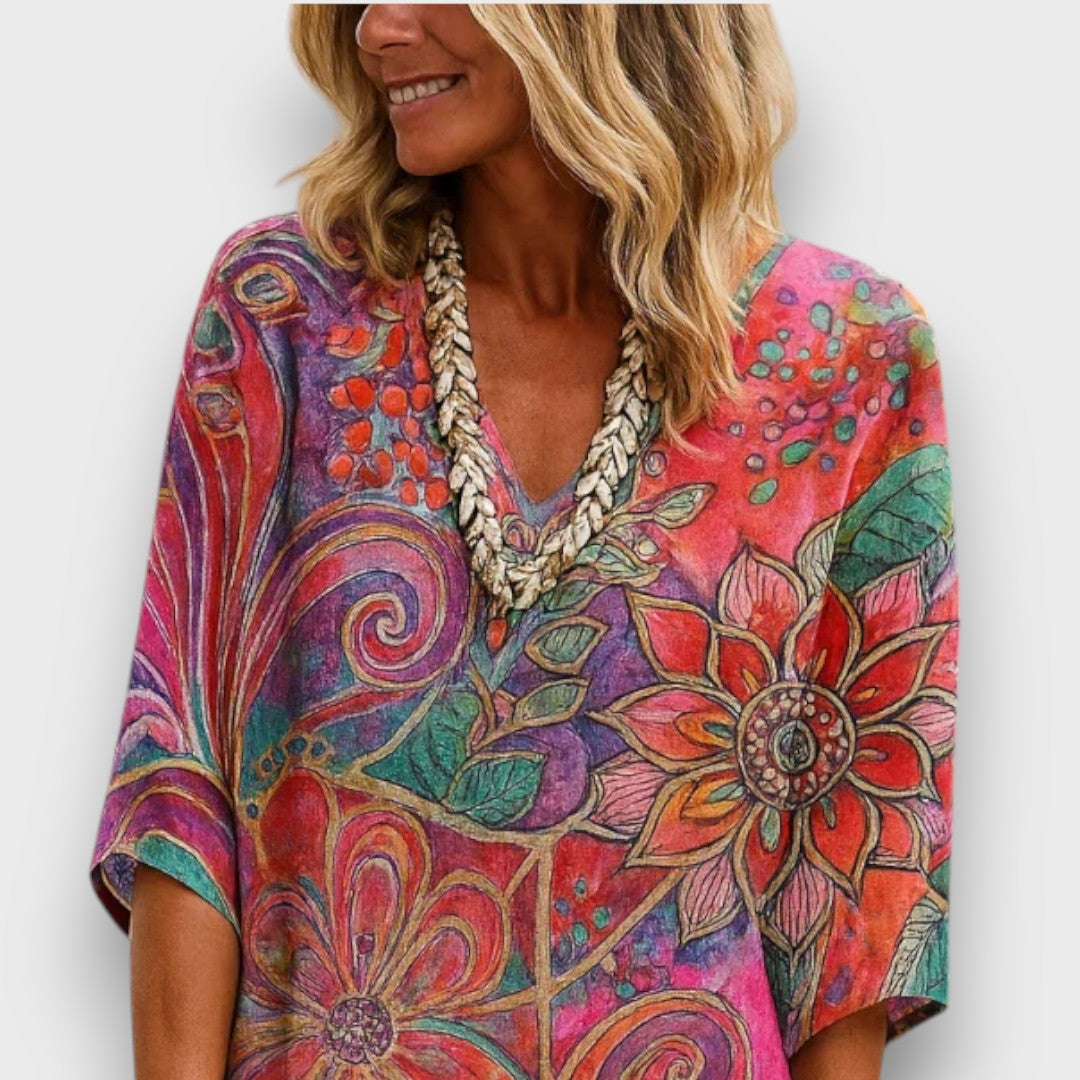 Kaftan with Bohemian Design and Relaxed Fit