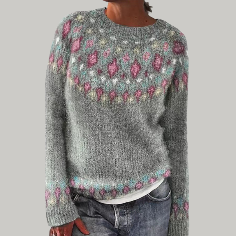 Knitted Sweater with Elegant Design