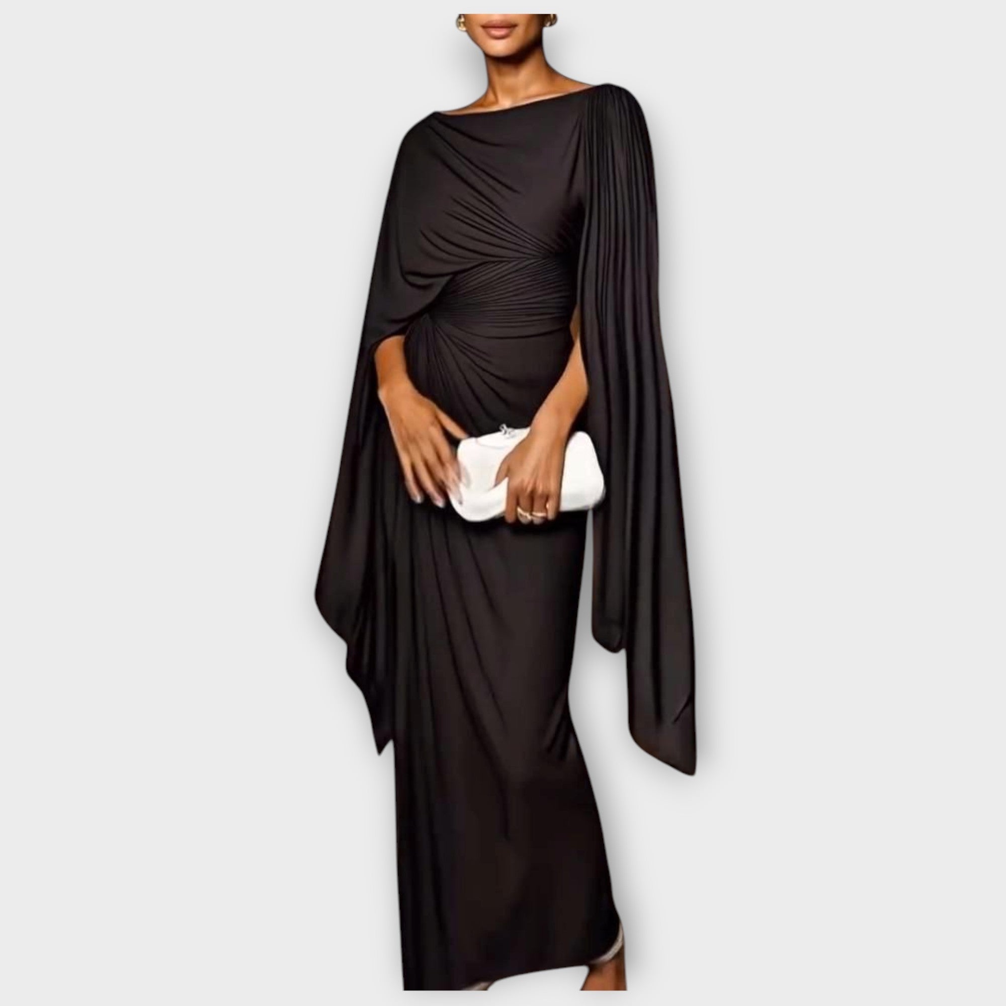 Draped One-Shoulder Evening Elegance Gown