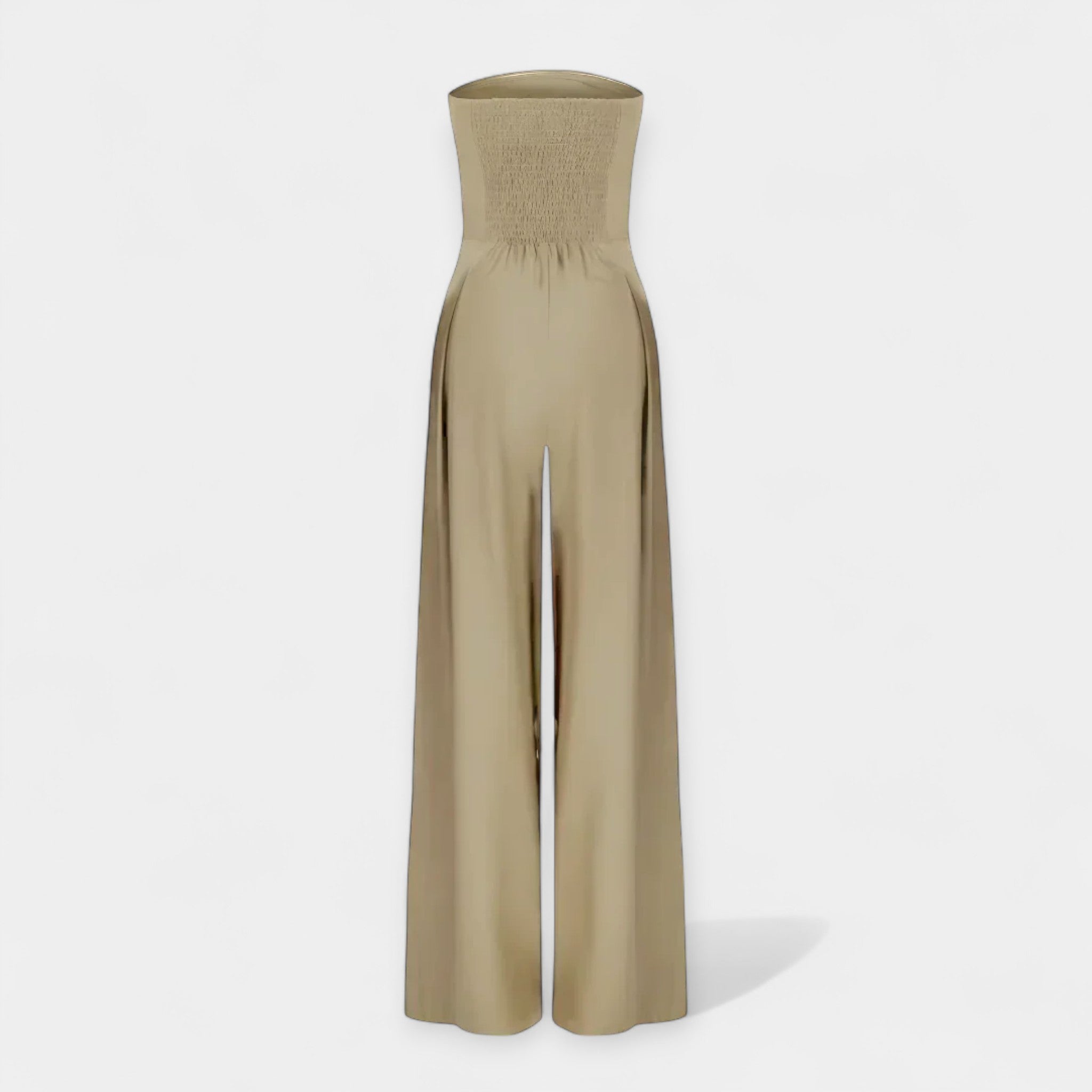 Full-Length Jumpsuit with Strapless Corset
