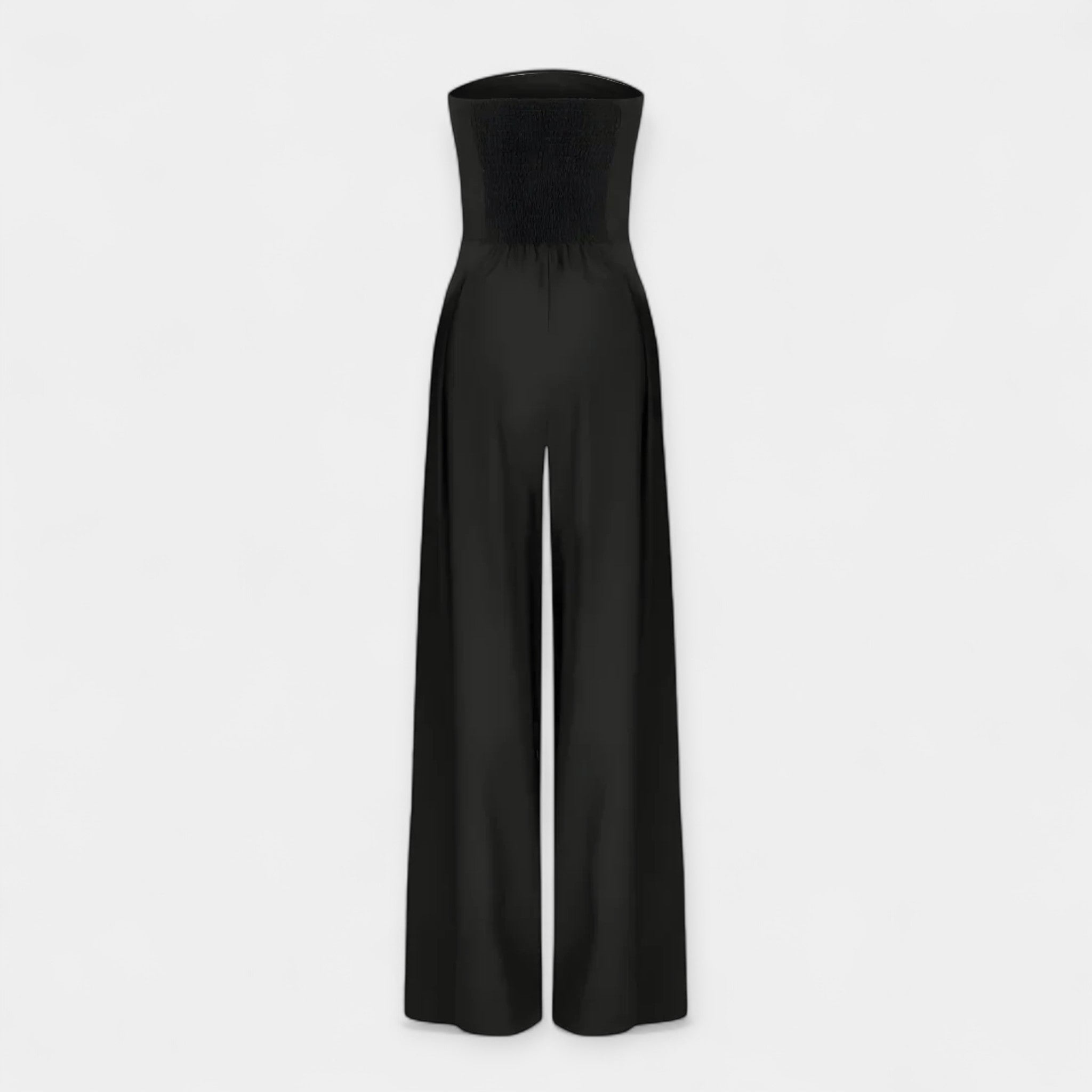Full-Length Jumpsuit with Strapless Corset