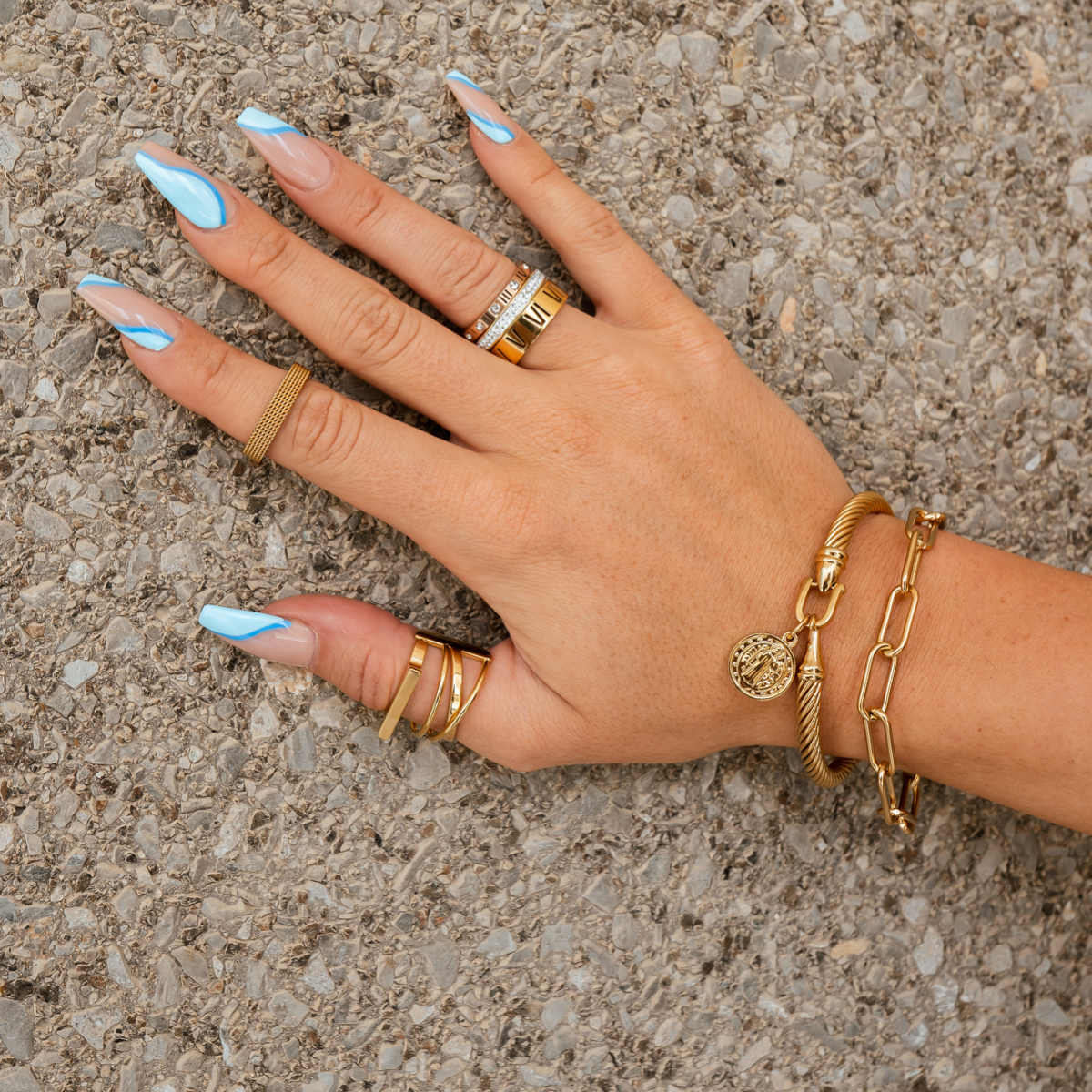 Gold Clip Bracelet