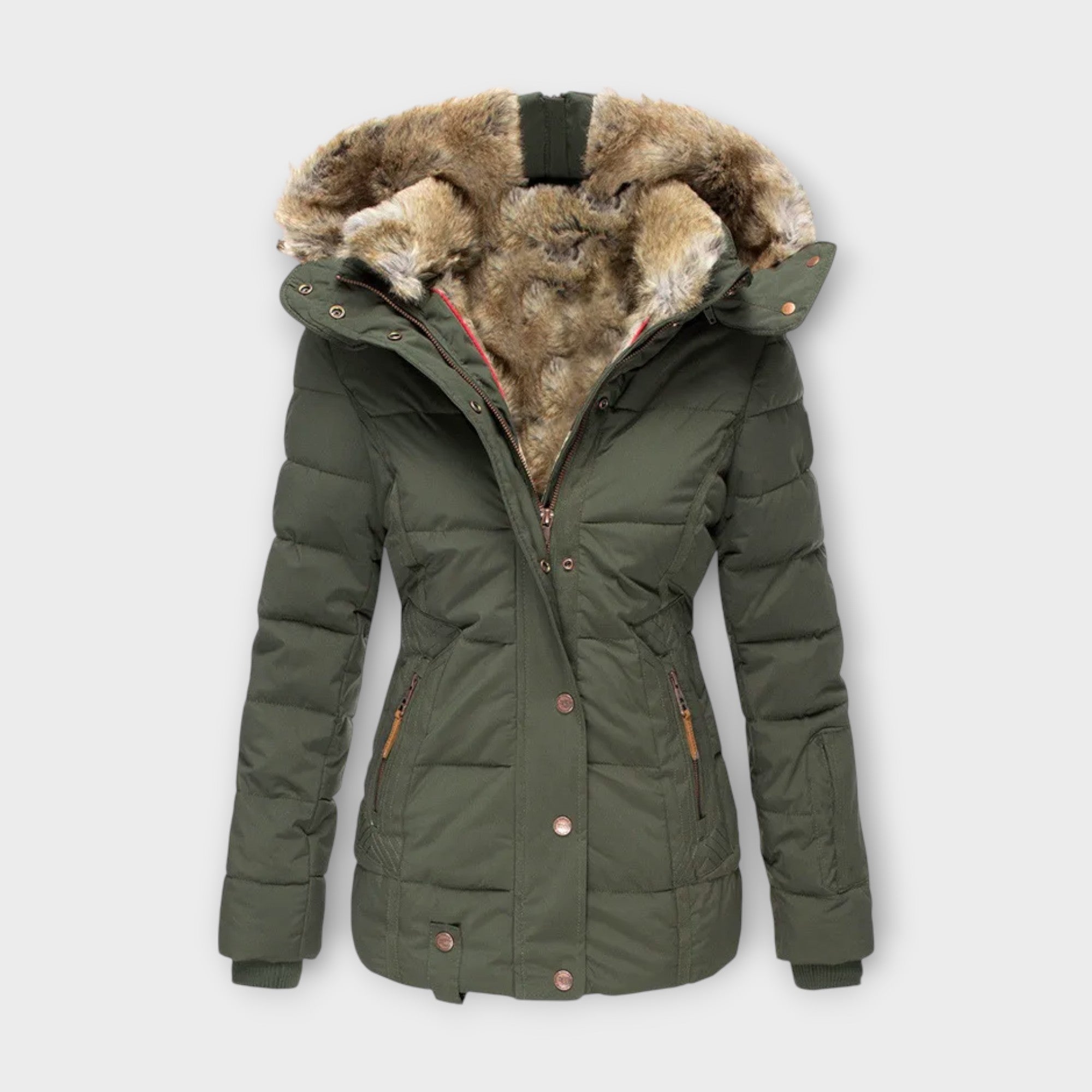 Emine - Comfortable Jacket with Fur