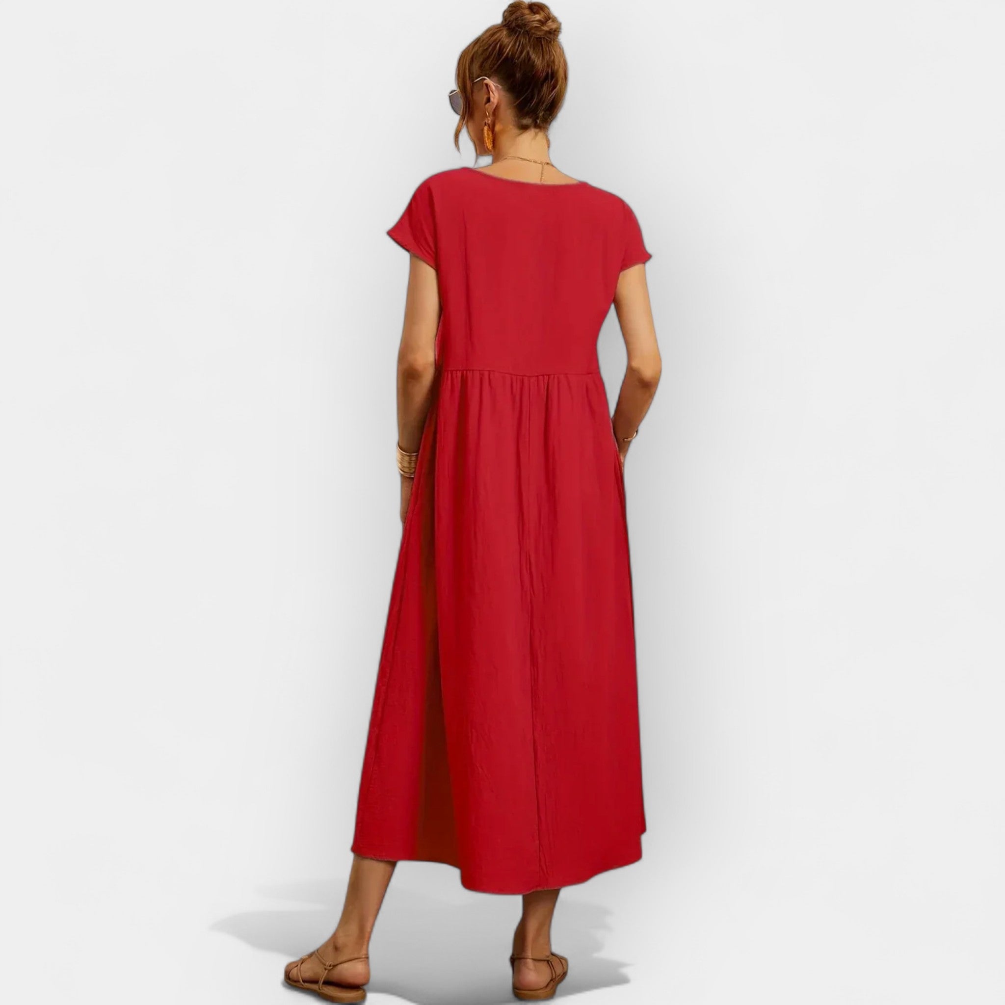 Light Cotton Dress with Pockets