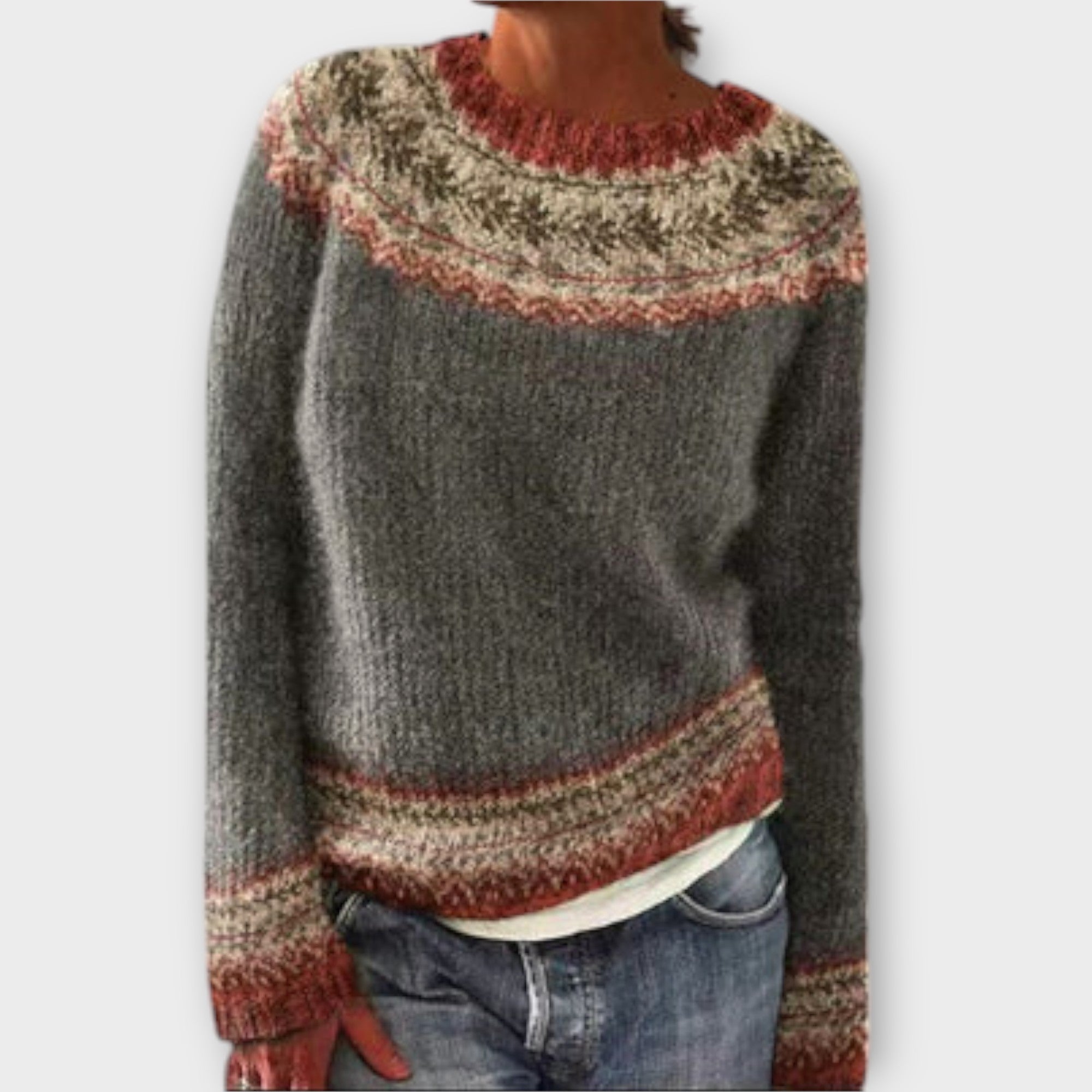 Suzu - Vintage Knitted Sweater for Women