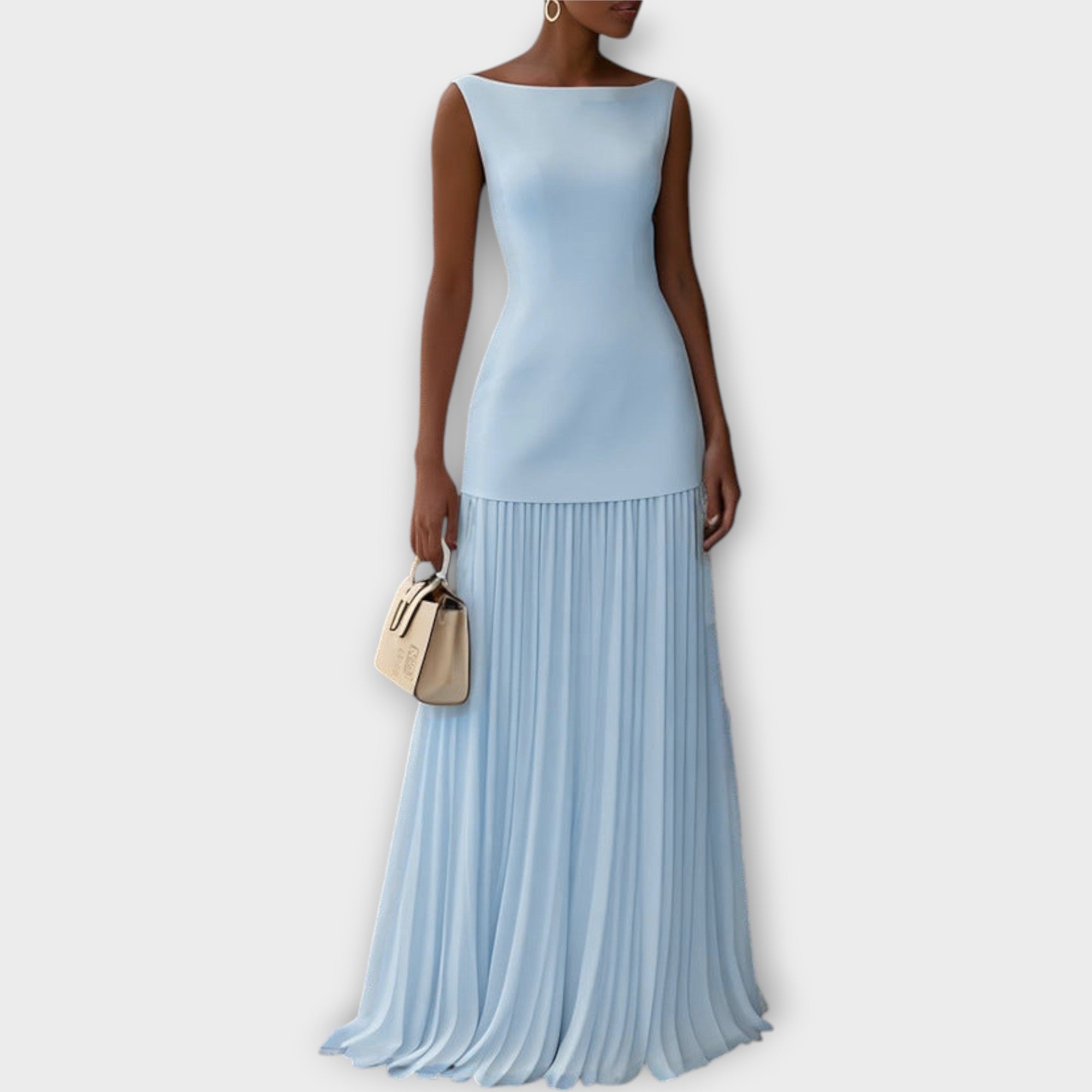 Serena Pleated Maxi Dress