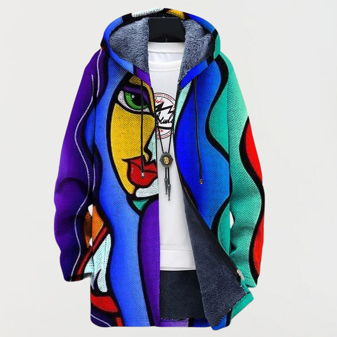 Jacket with Colourful Artwork
