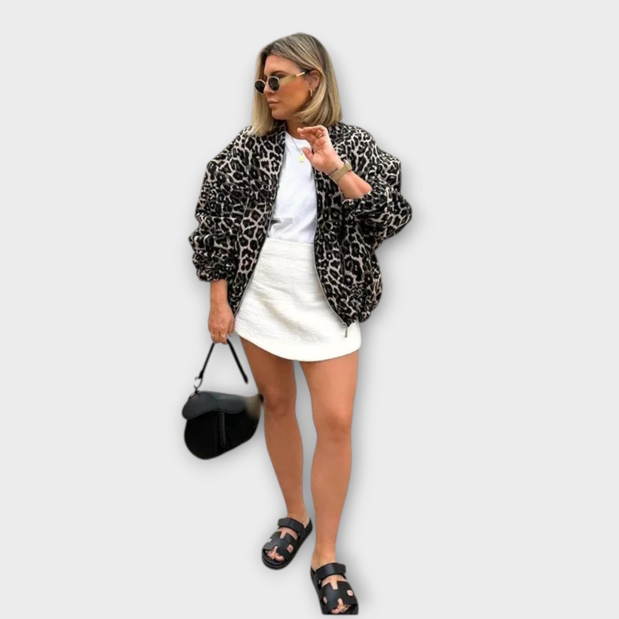 Effortless Style Relaxed-Fit Printed Jacket