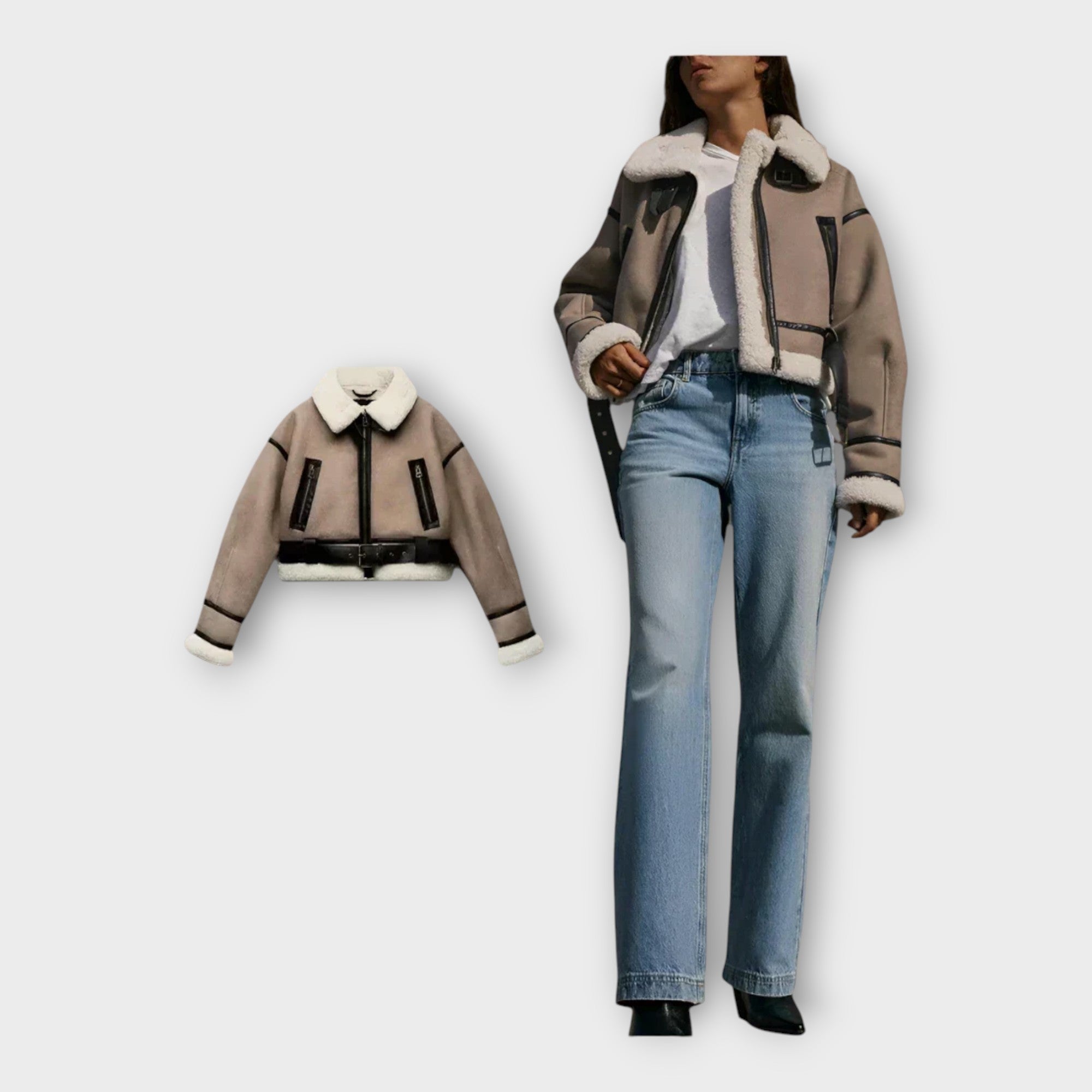 Nahktagi voodri ja vööga