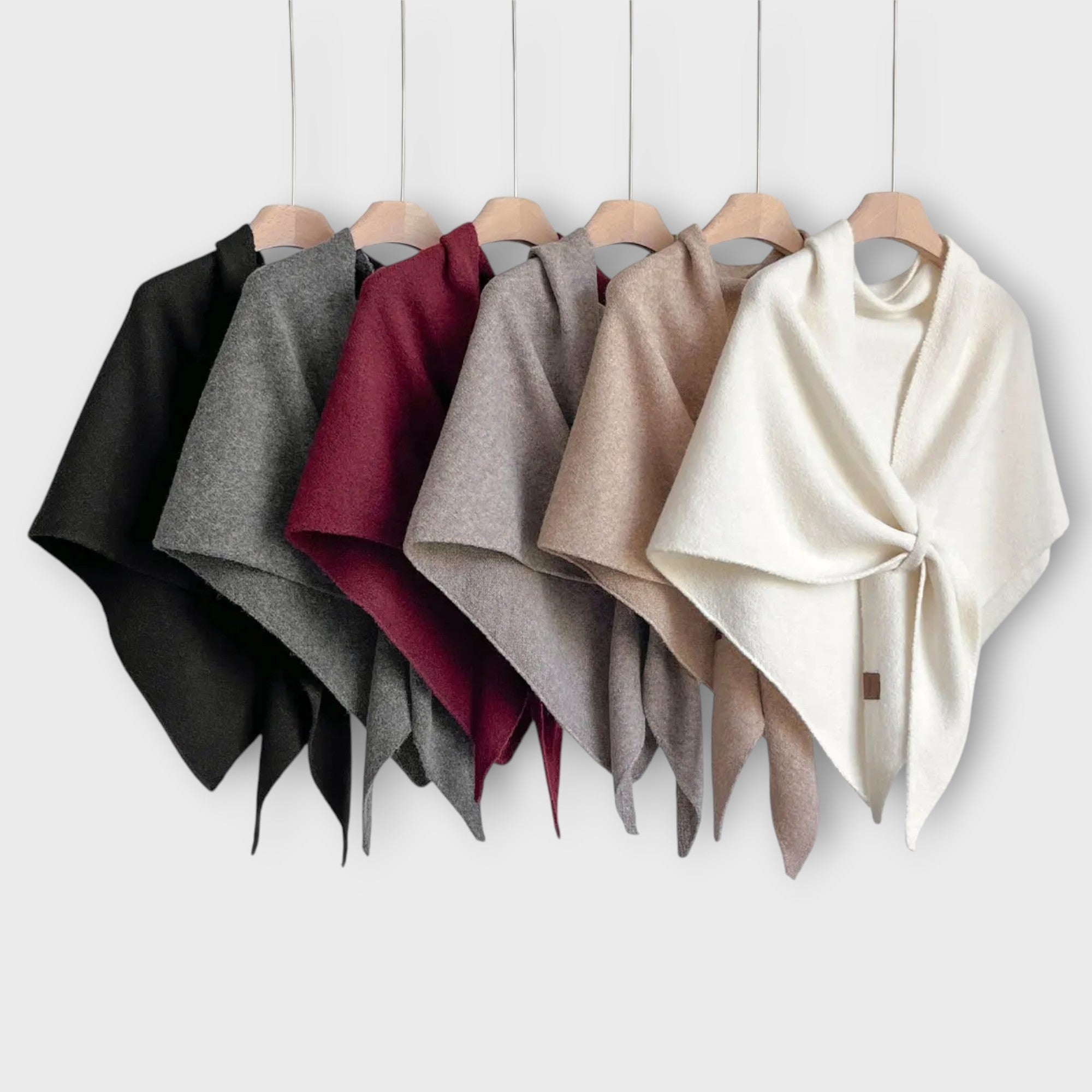 Cozy Tie-Front Shawl Wrap