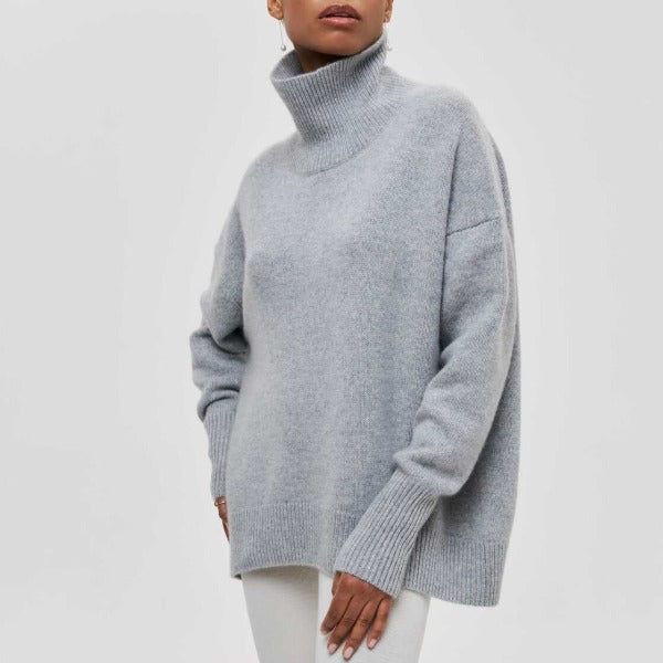 Katrielle - Comfortable High Neck Sweater