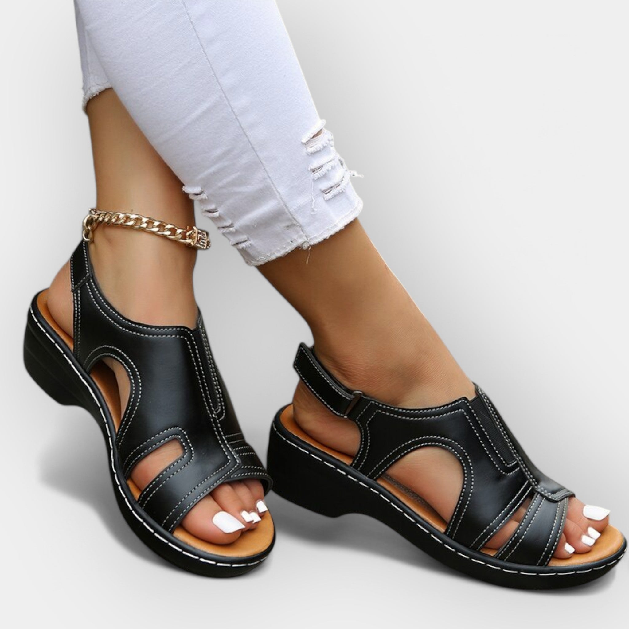 Stylish Leather Sandals