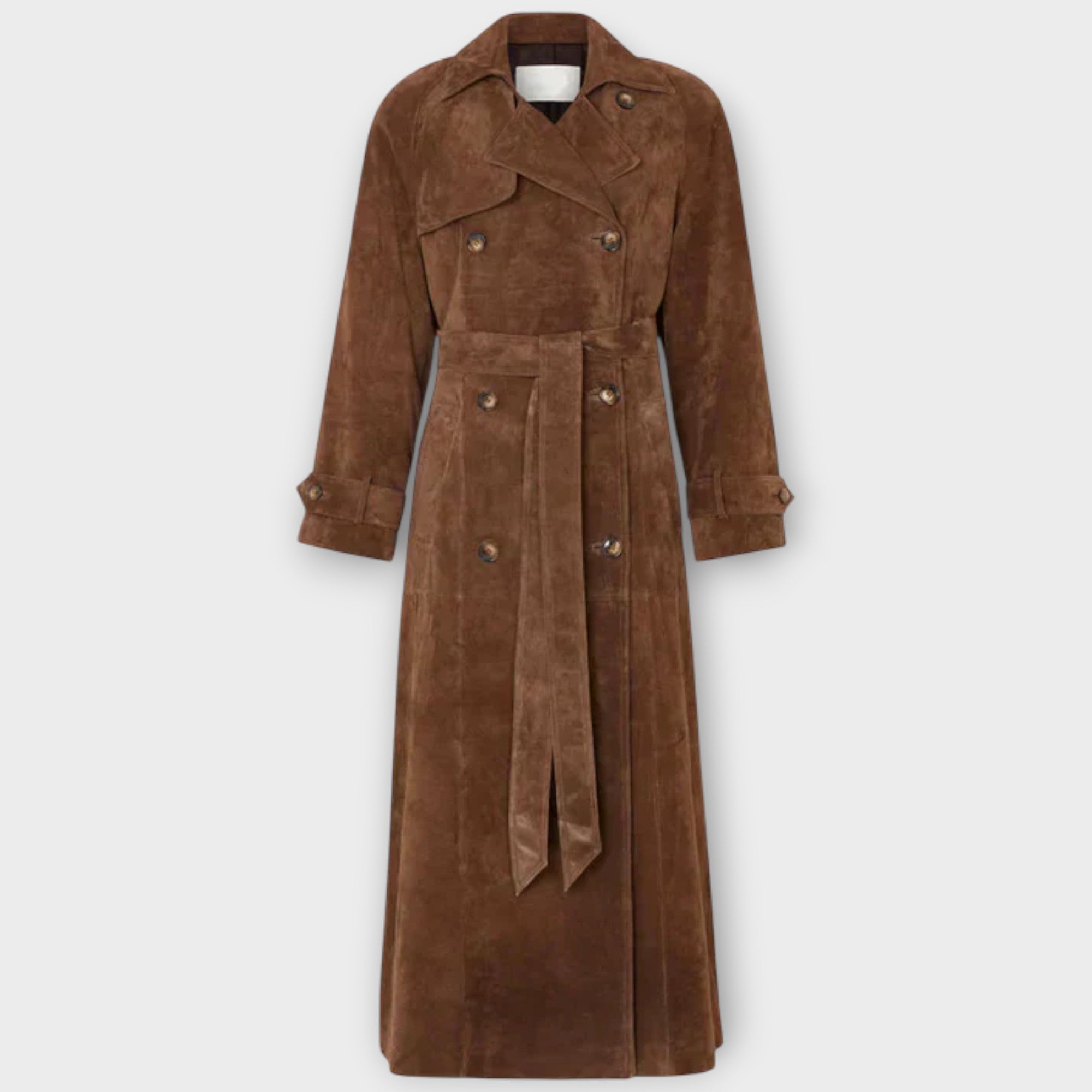 Couture Suede Trench Coat
