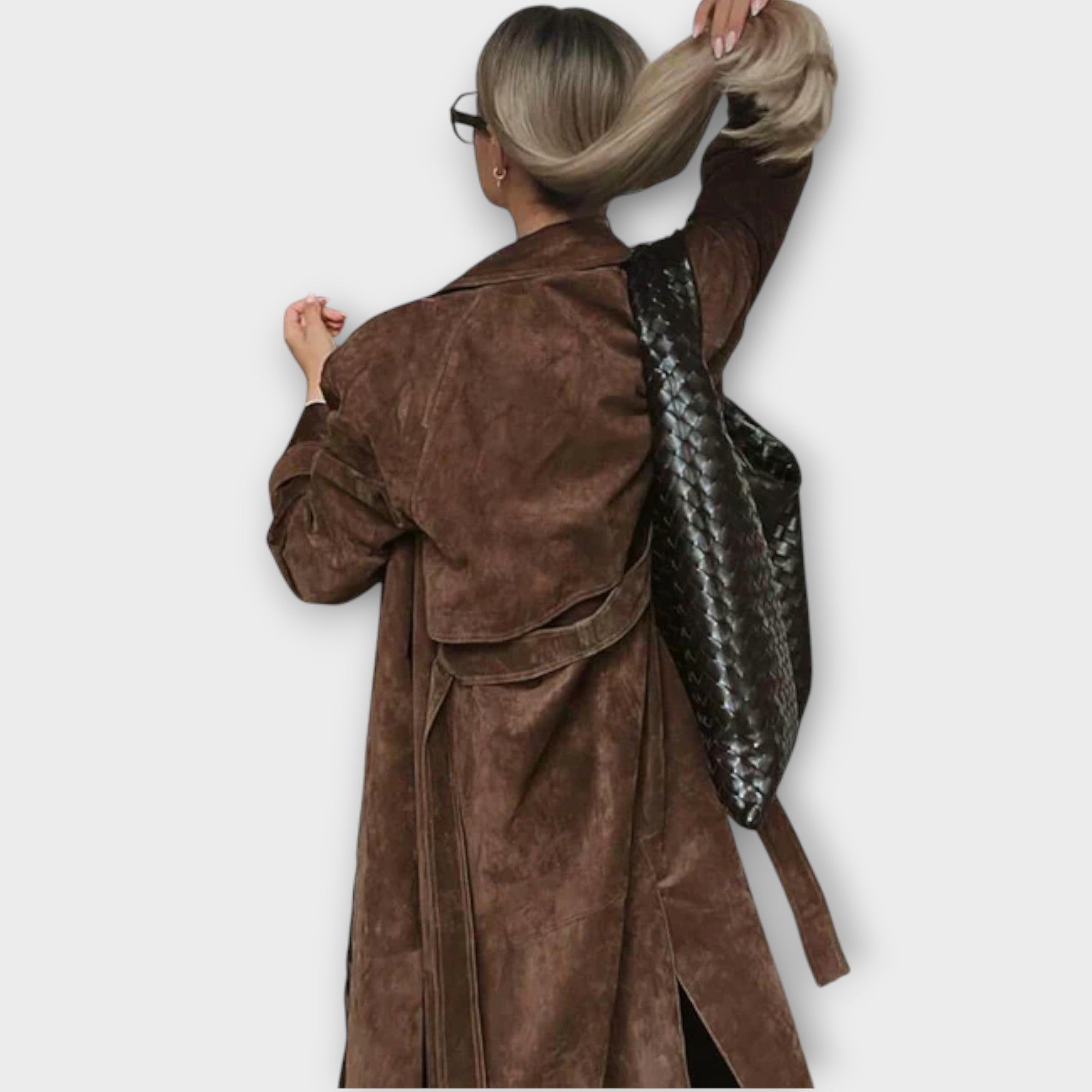 Couture Suede Trench Coat