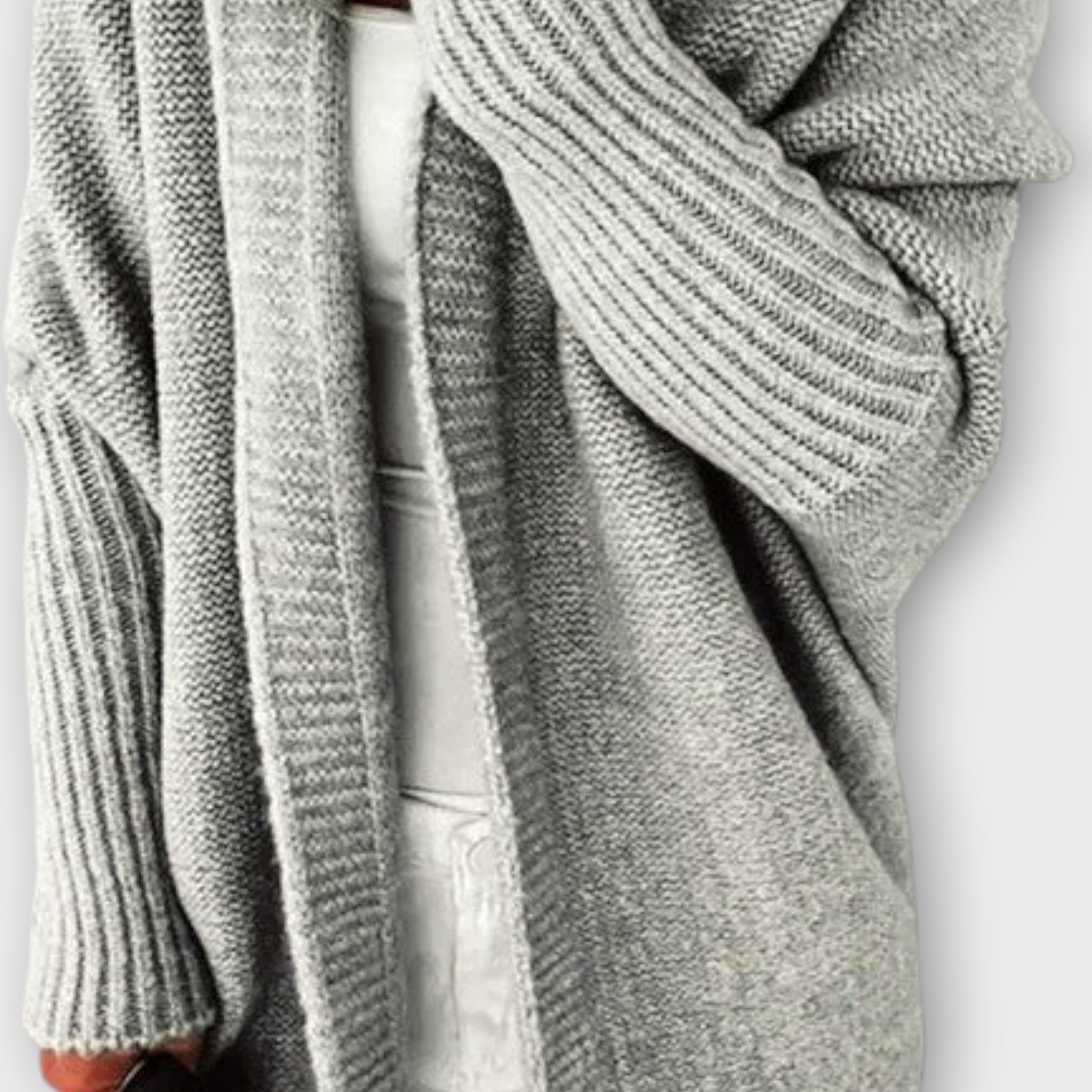 Cozy Cable-Knit Open Cardigan