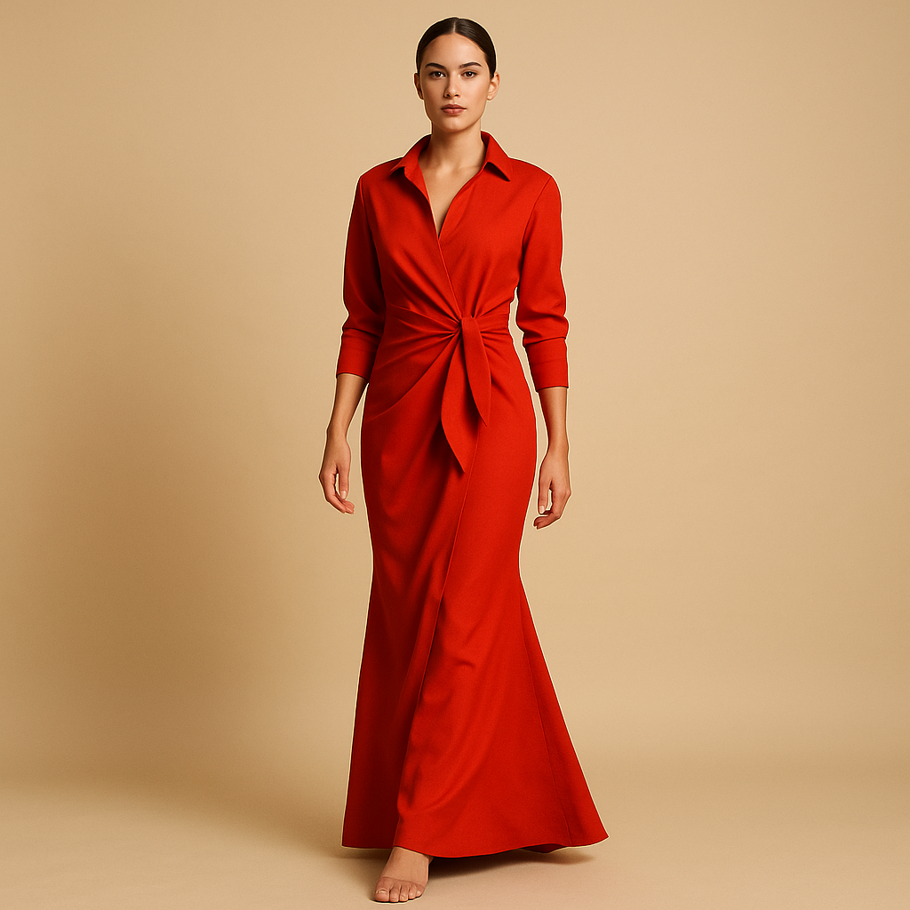 Lentejurk voor dames met A-lijn pasvorm, V-hals en halflange mouwen – ideaal voor werk, feest of zonnige dagen