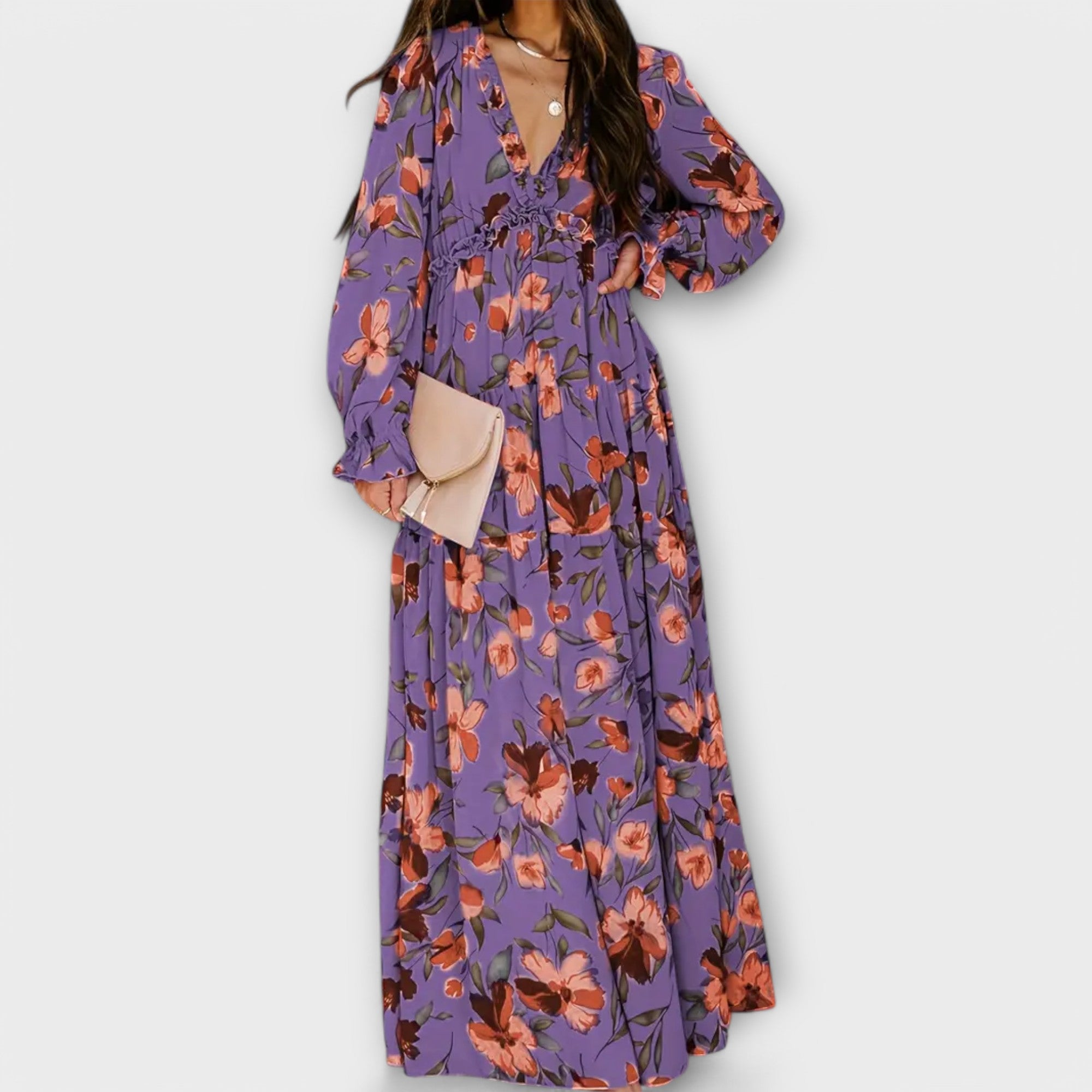 Maxi Dress with Flowers