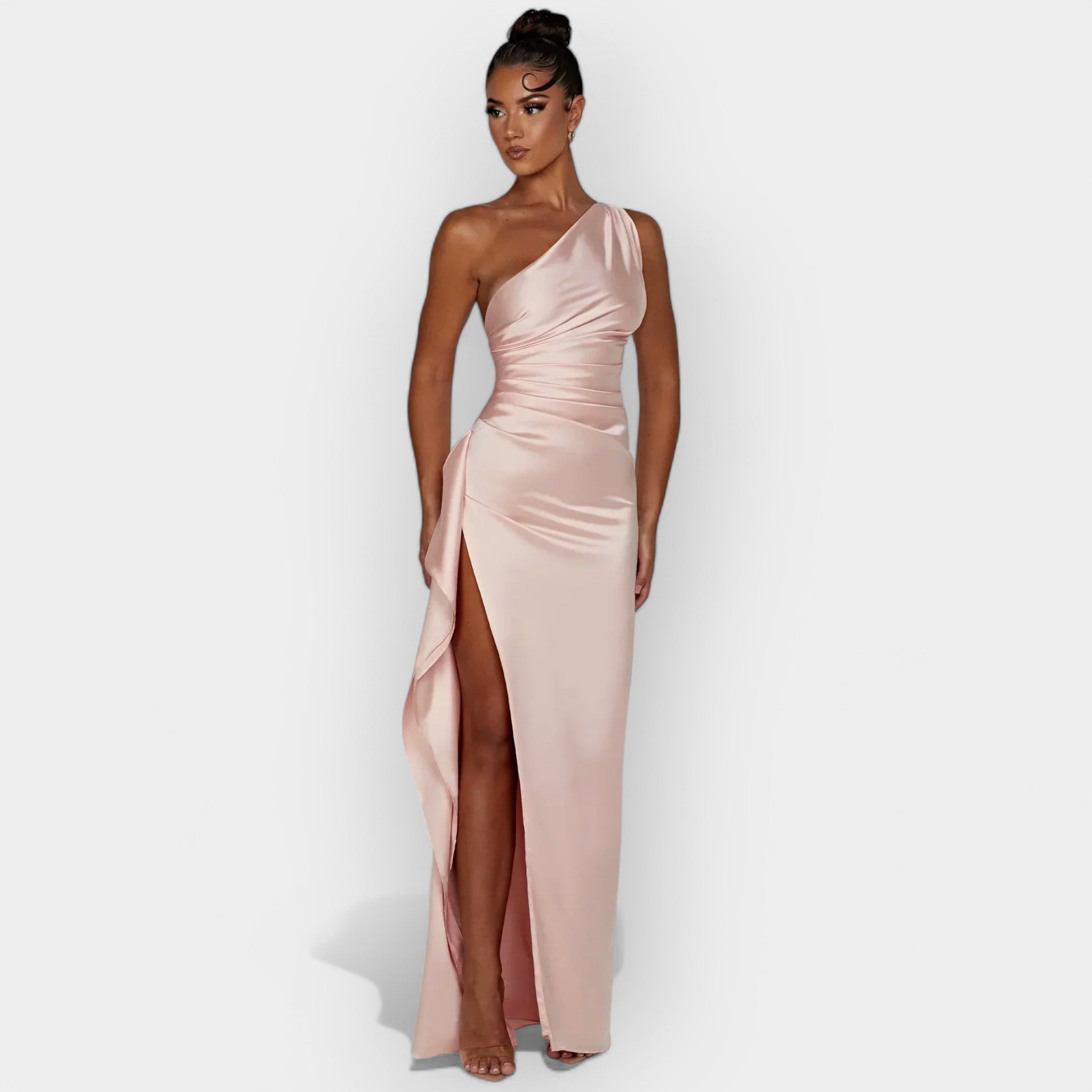 Satin Dress for Aristocratic Evenings