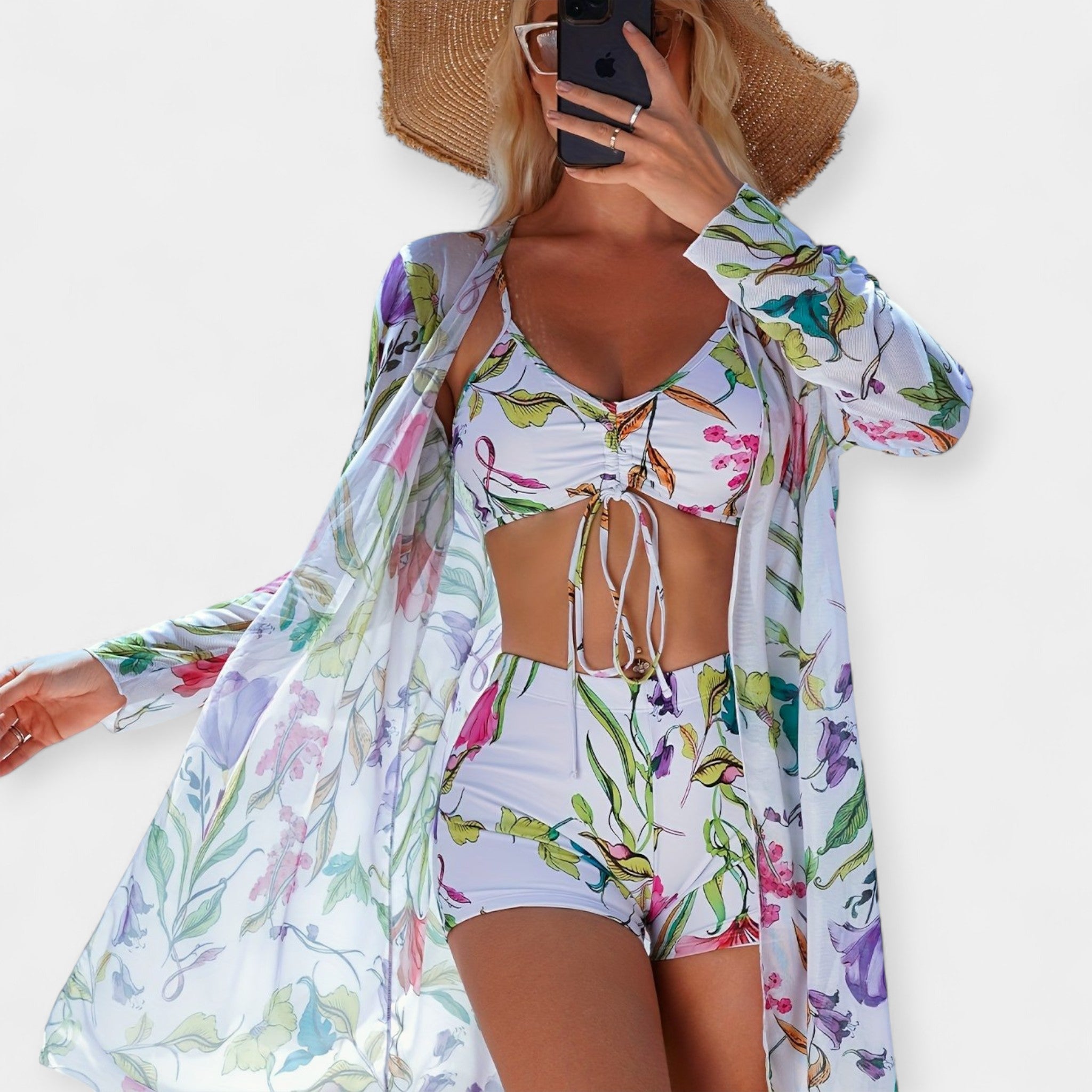 High-Waisted Bikini and Beachwear