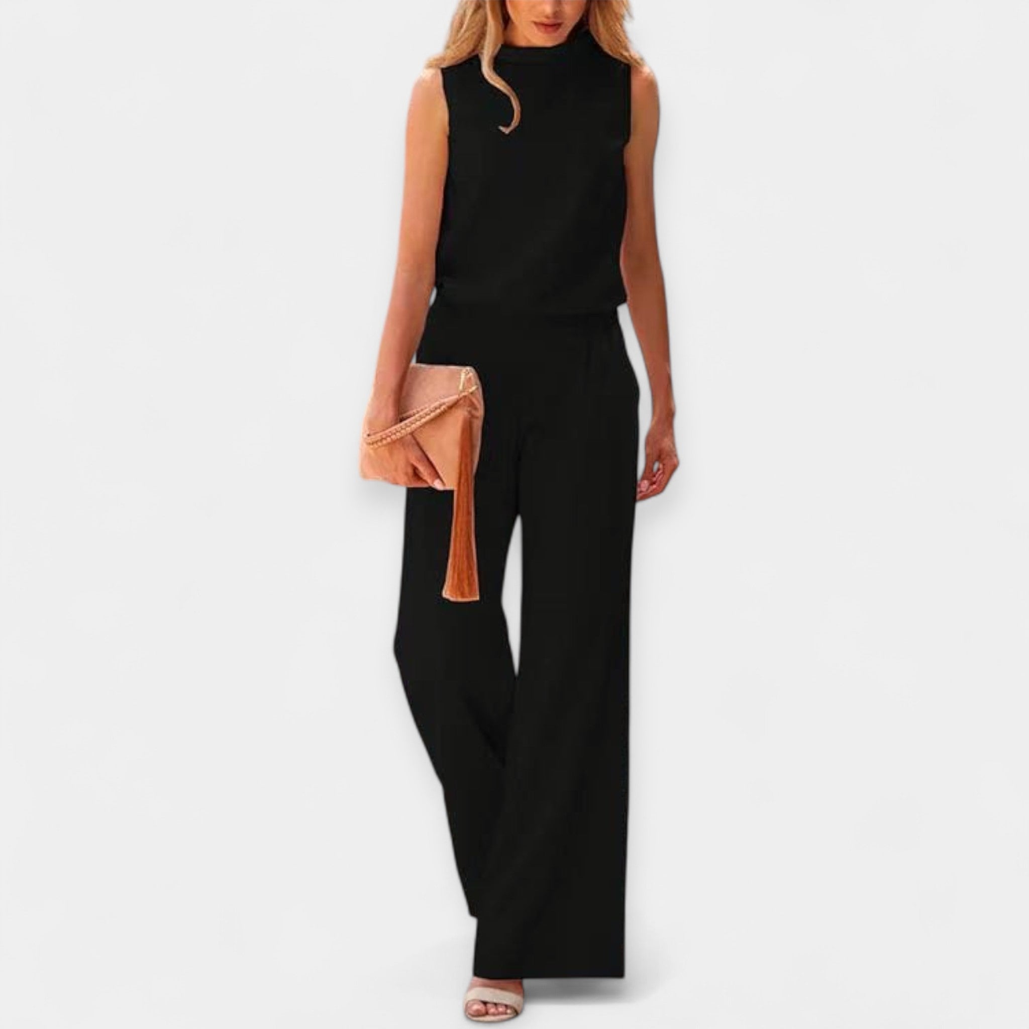 Airy sleeveless jumpsuit