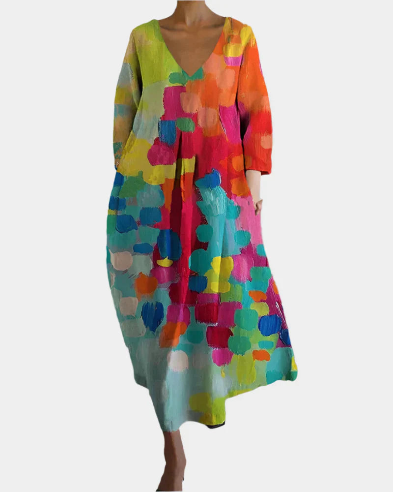Colourful Dress with Design for Women